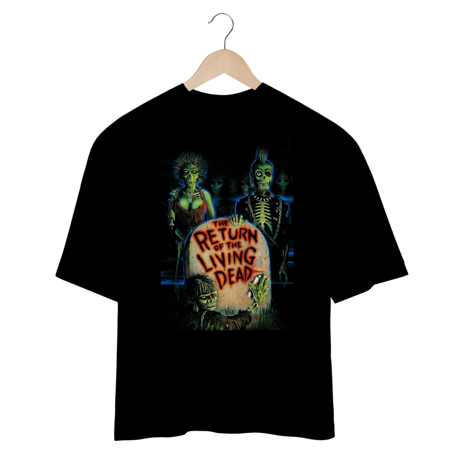 Camiseta Oversized A Volta dos Mortos Vivos - Coleção Filmes