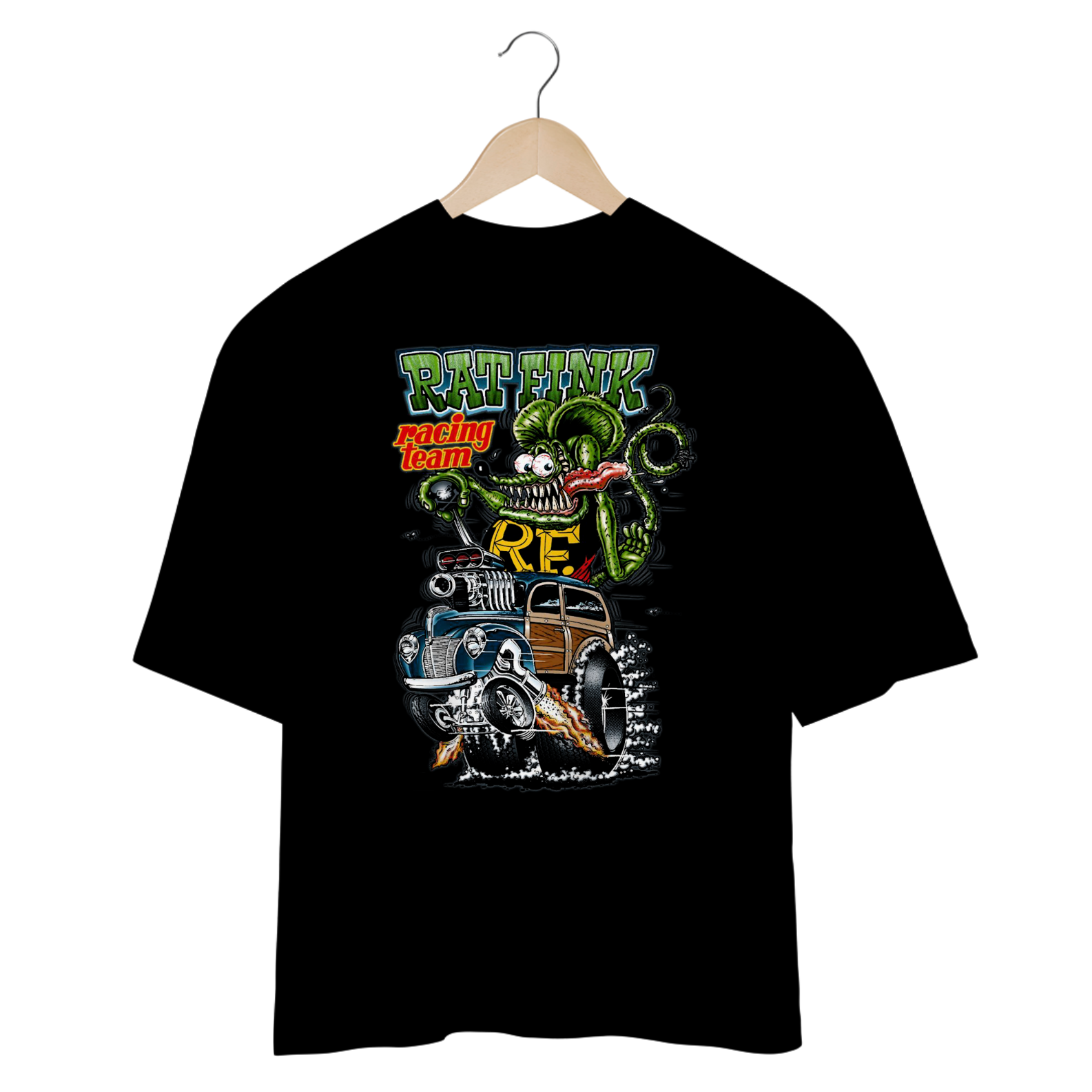 Camiseta Oversized Rat Fink - Coleção Cultura Pop