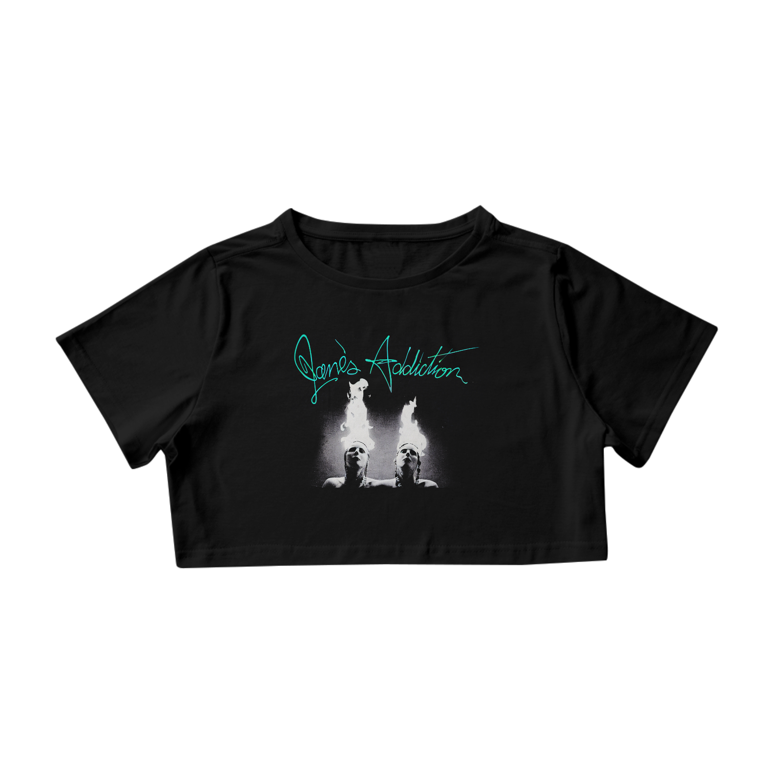 Camisa Cropped Janes Addiction - Coleção Rock
