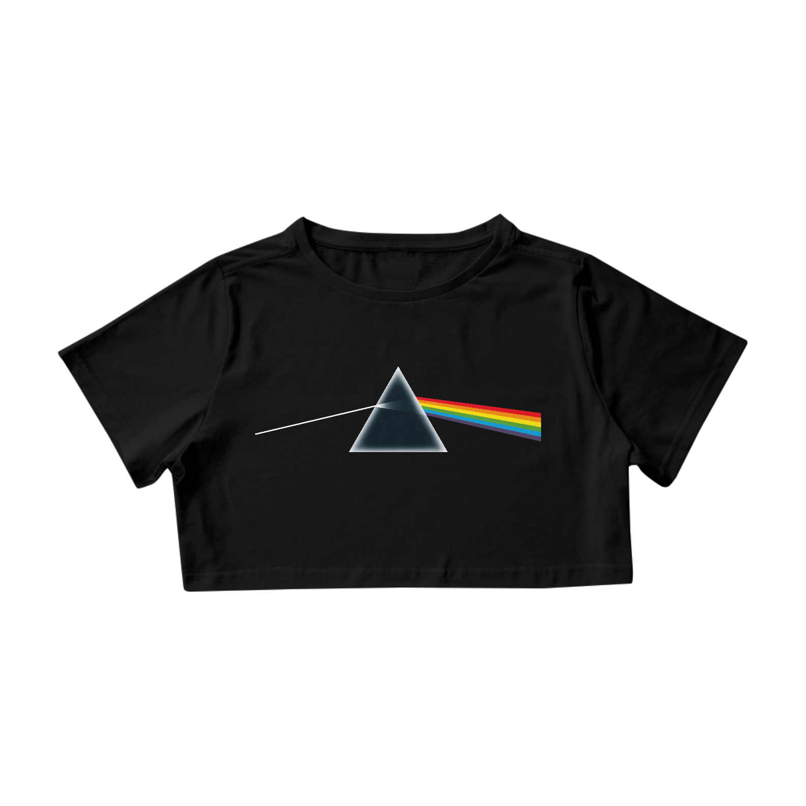 Camisa Cropped Pink Floyd - Coleção Rock