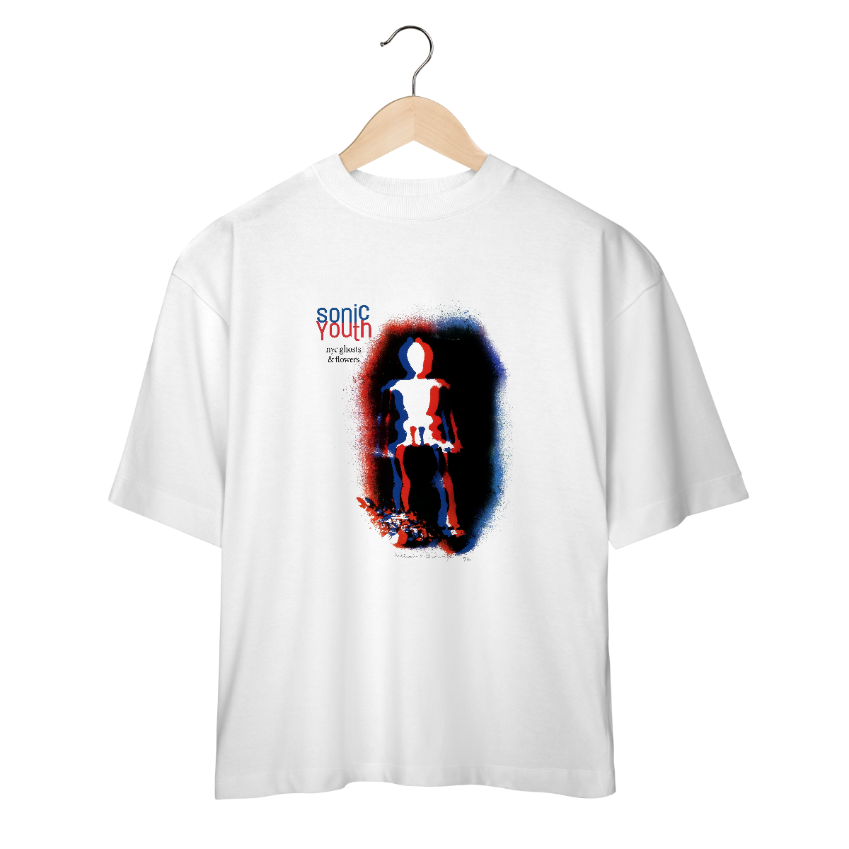 Camiseta Oversized Sonic Youth - Nyc Ghosts & Flowers - Coleção Rock/ Alternativo