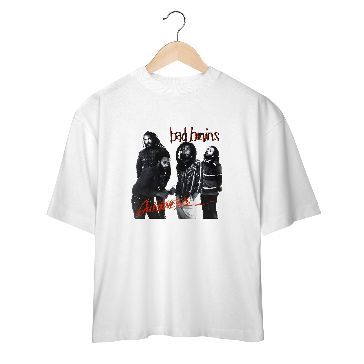 Camiseta Oversized Bad Brains - Quickness - Coleção Punk/ Hardcore