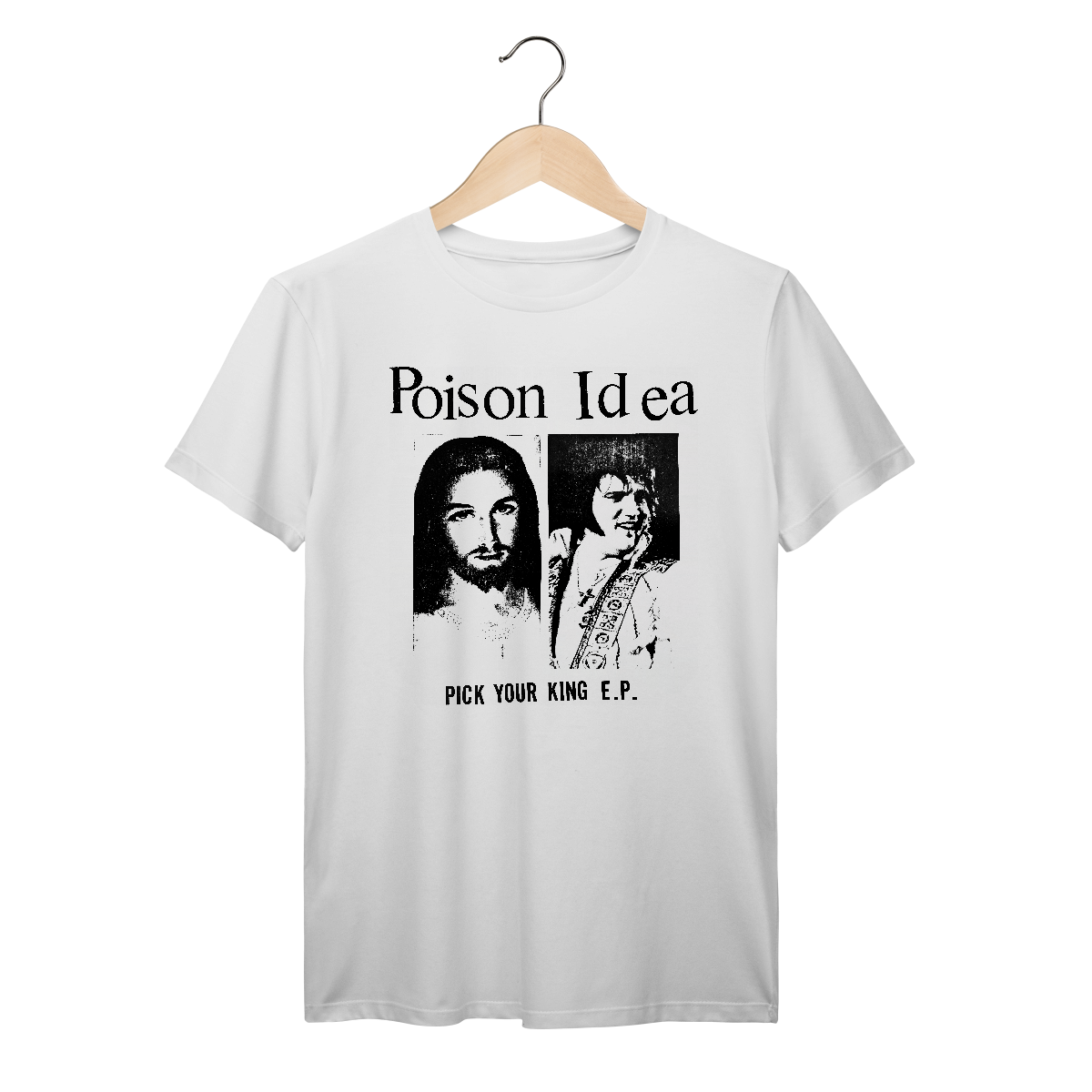 Camiseta Premium Poison Idea - Pick Your King EP - Coleção Punk/ Hardcore
