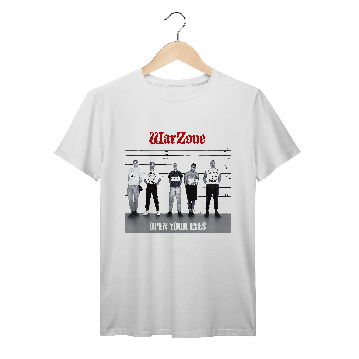 Camiseta Premium Warzone - Open Your Eyes - Coleção Punk/ Hardcore