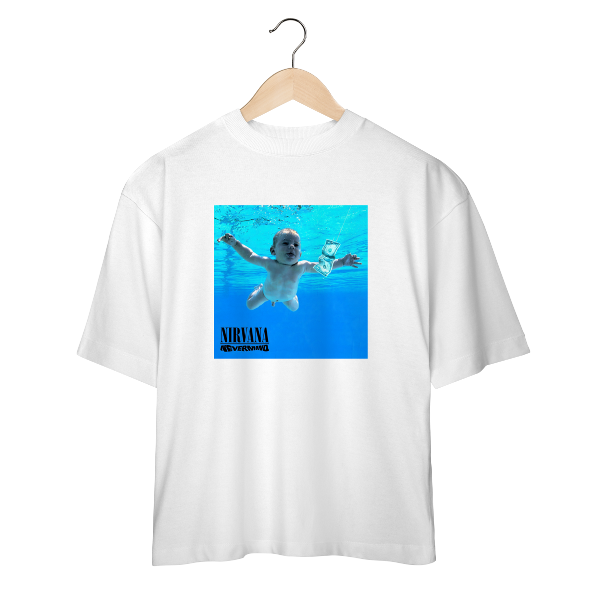Camiseta Oversized Nirvana - Nevermind - Coleção Rock