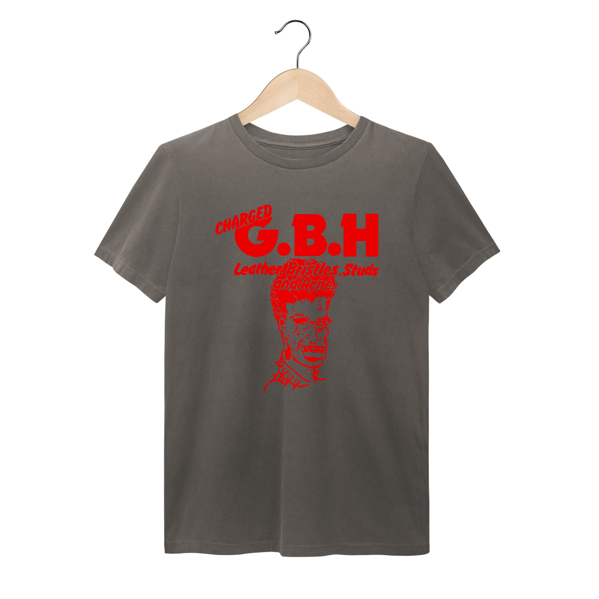 Camiseta Estonada GBH - Leather, Bristles, Studs and Acne - Coleção Punk/ Hardcore