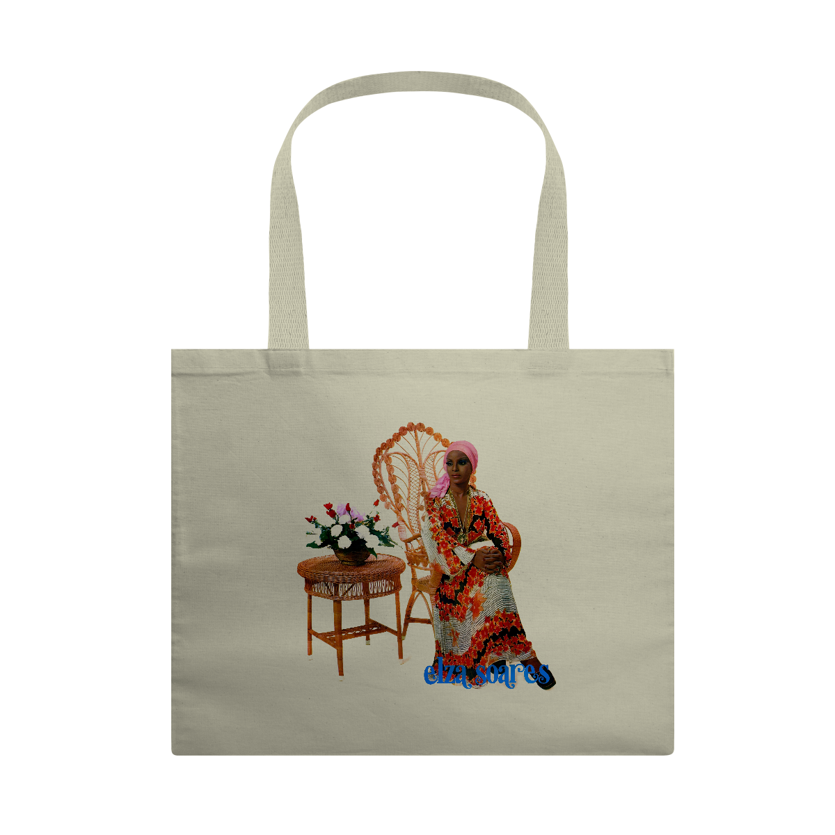 Eco Bag Grande Elza Soares - Coleção Samba/ MPB