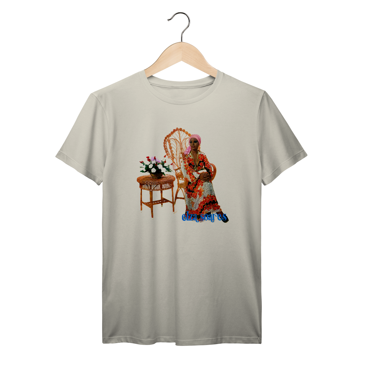 Camiseta Premium Elza Soares - Coleção Samba/ MPB
