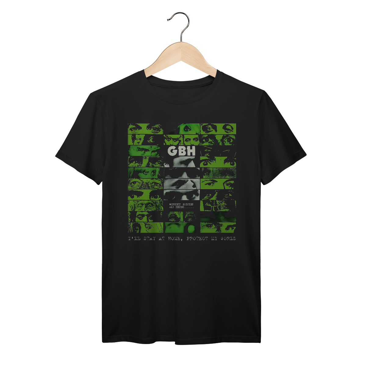 Camiseta Premium GBH - Midnight Madness and Beyond... - Coleção Punk/ Hardcore