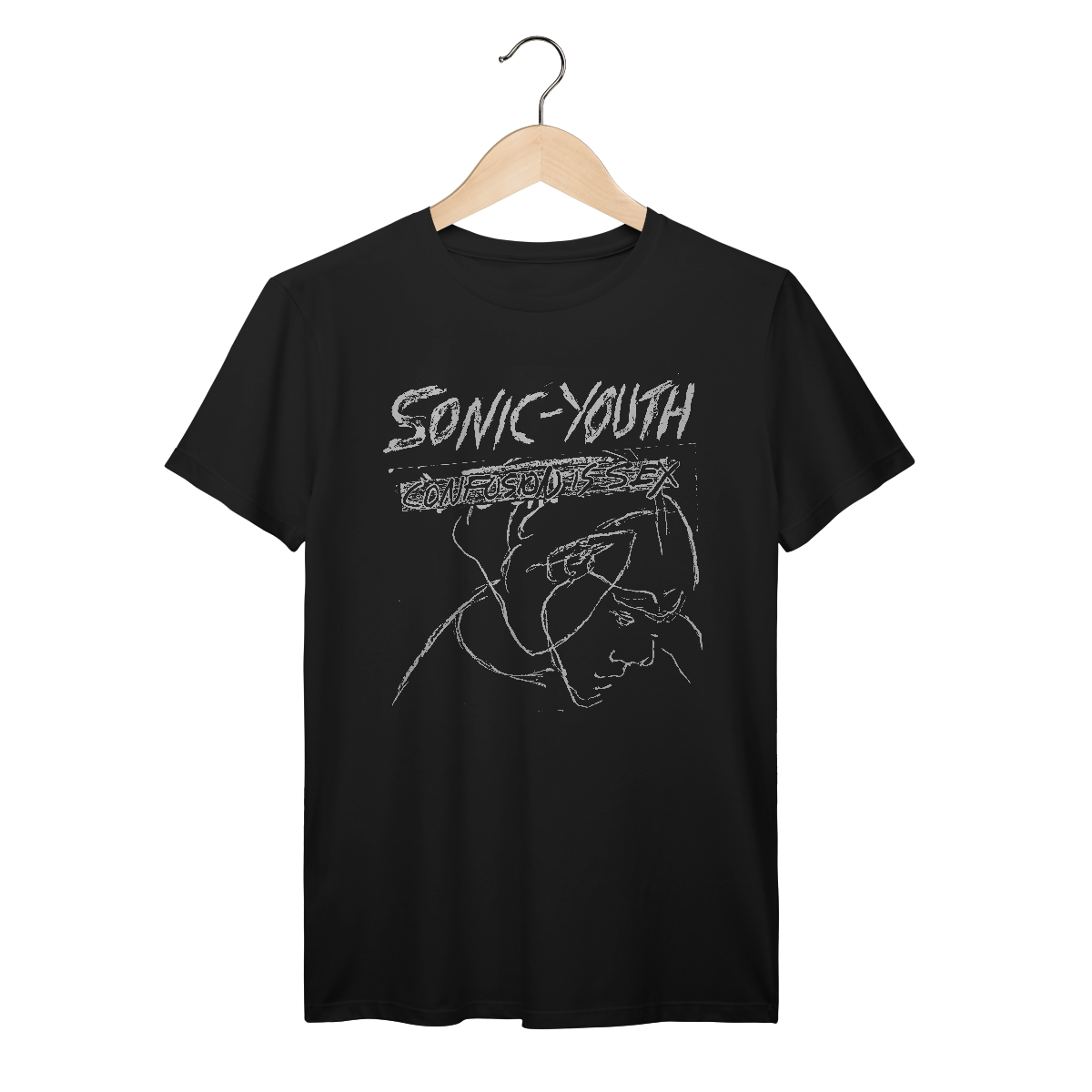 Camiseta Premium Sonic Youth - Confusion is Sex - Coleção Rock/Alternativo