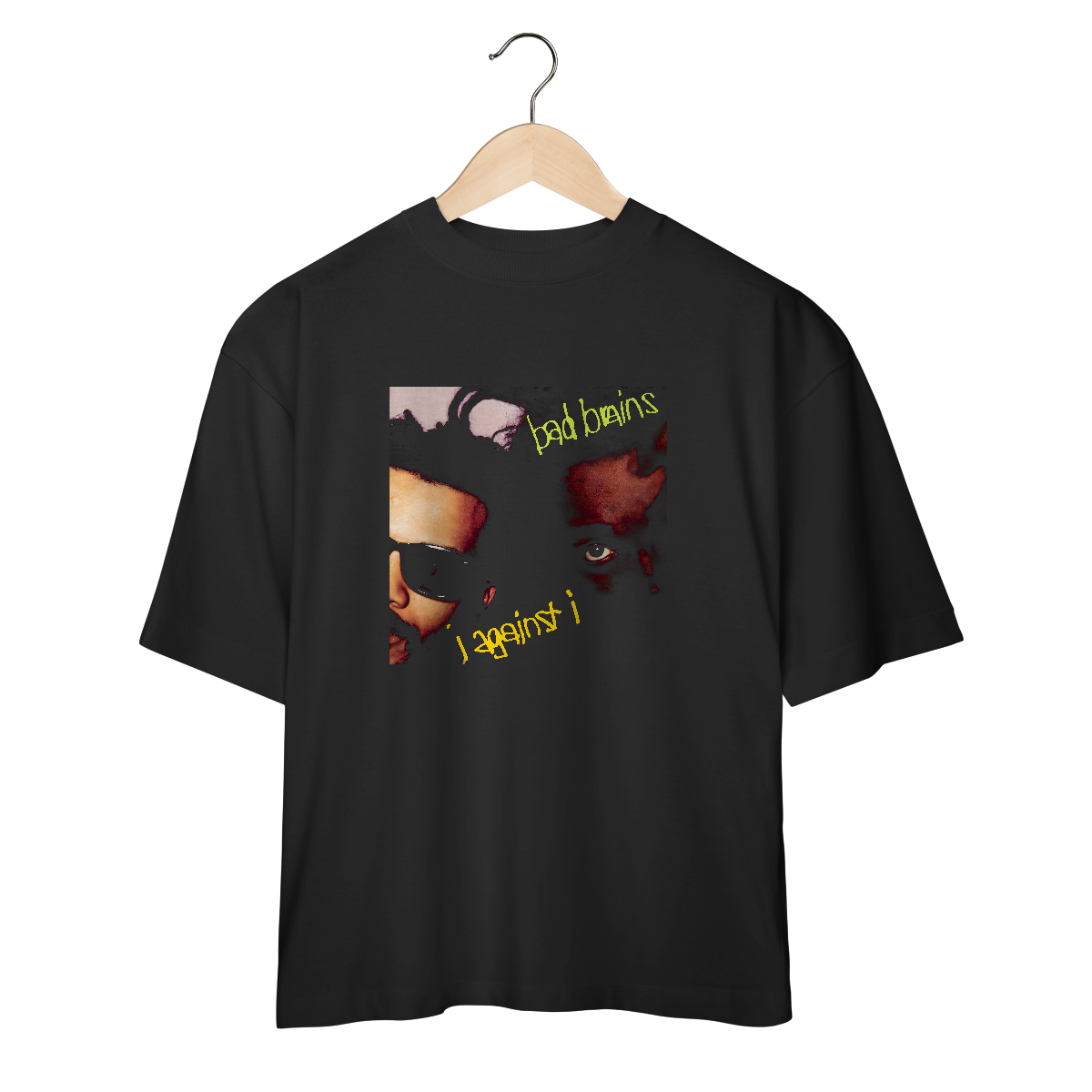 Camiseta Oversized Bad Brains - I Against I - Coleção Punk/ Hardcore