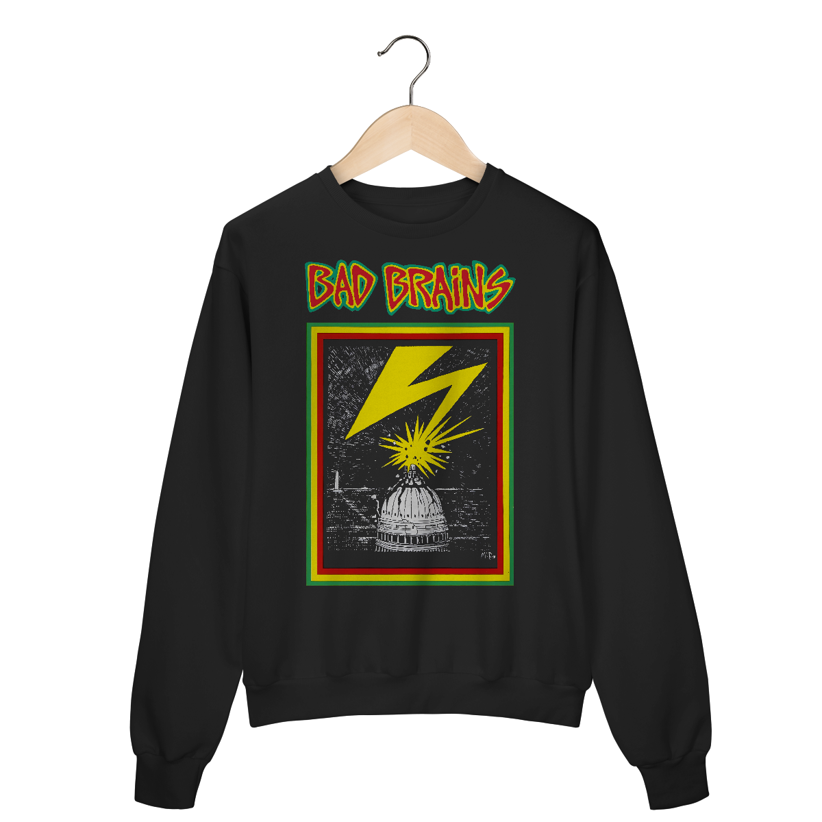 Moletom Fechado Premium Bad Brains - Coleção Punk/ Hardcore