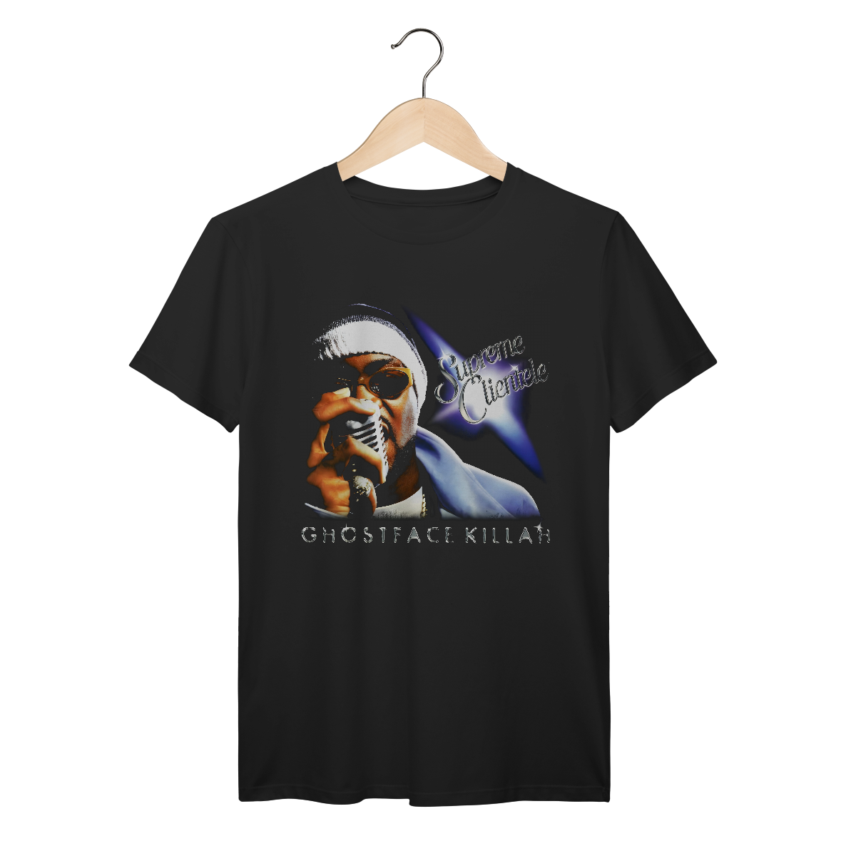 Camiseta Premium Ghostface Killah - Supreme Clientele - Coleção Rap