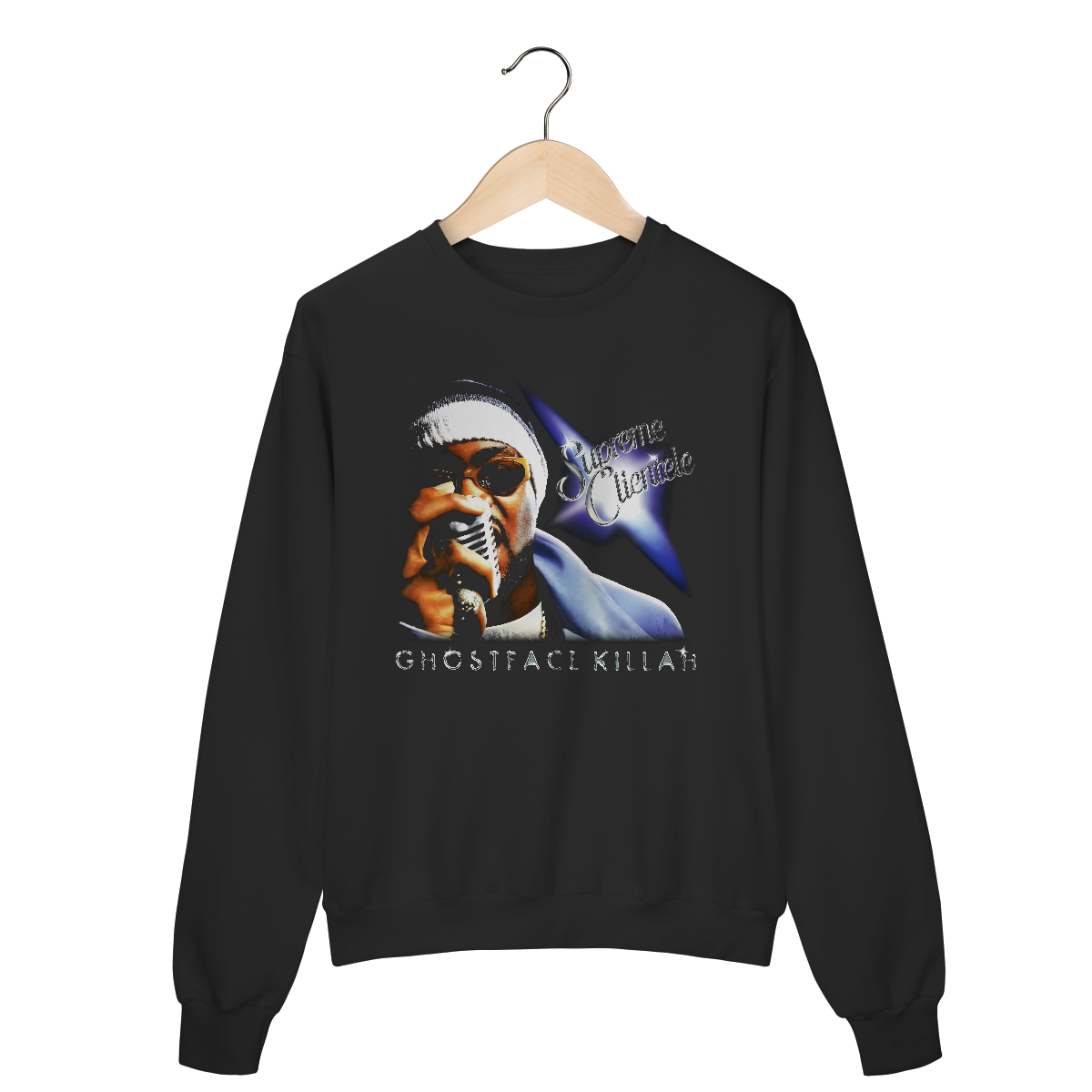Moletom Fechado Premium Ghostface Killah - Supreme Clientele - Coleção Rap