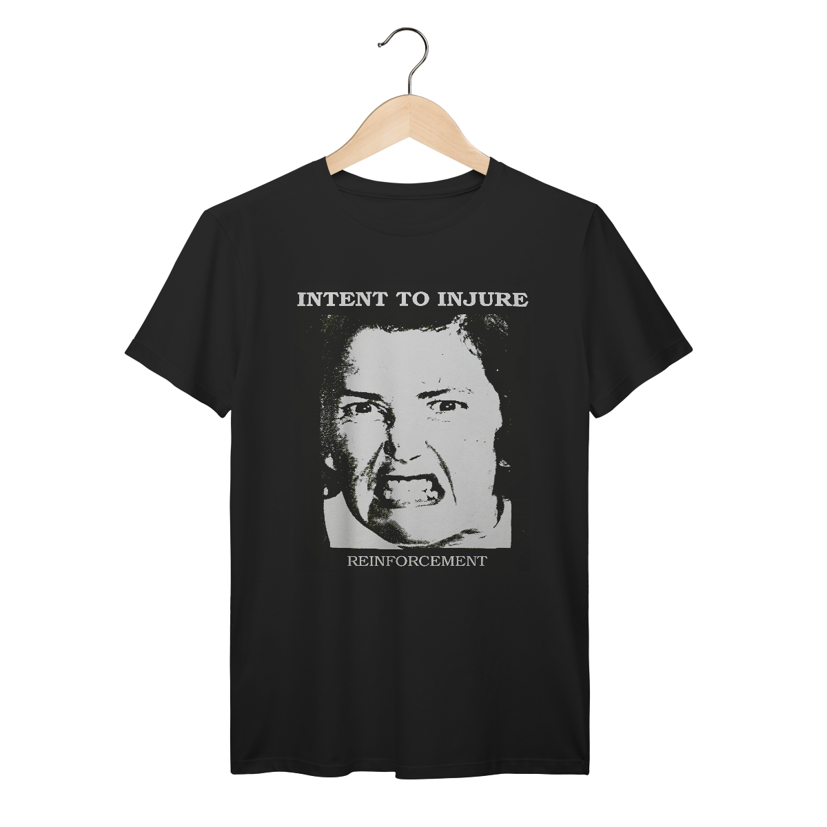 Camiseta Premium Intent to Injure - Reinforcement - Coleção Punk/ Hardcore