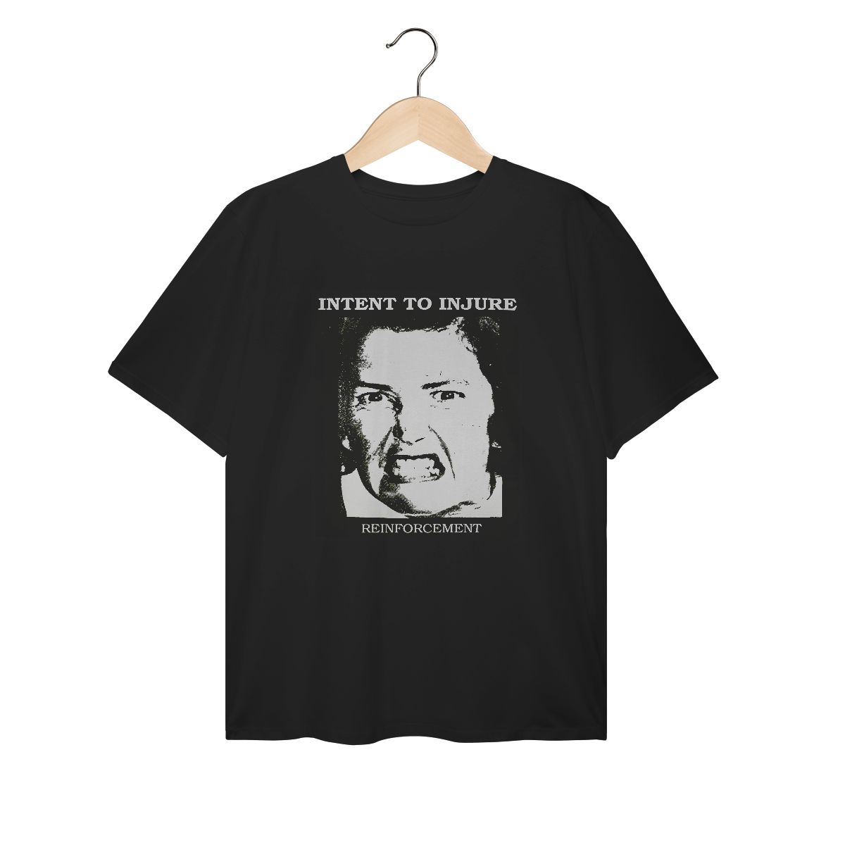 Camiseta Plus Size Intent to Injure - Reinforcement - Coleção Punk/ Hardcore