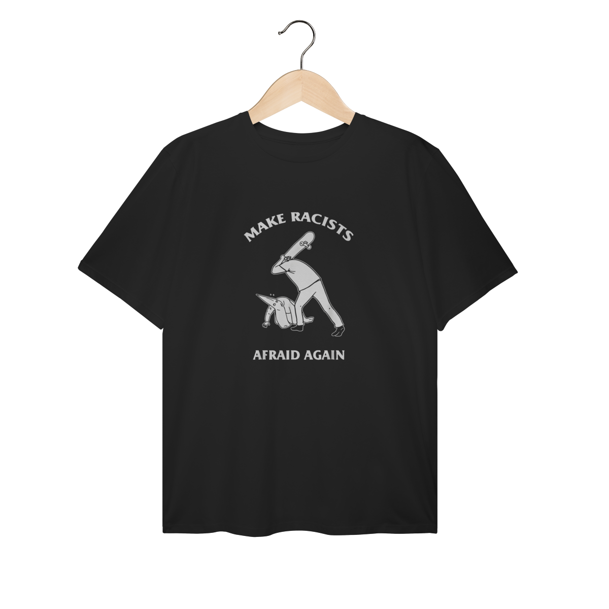Camiseta Plus Size Make Racists Afraid Again - Coleção Cultura Pop