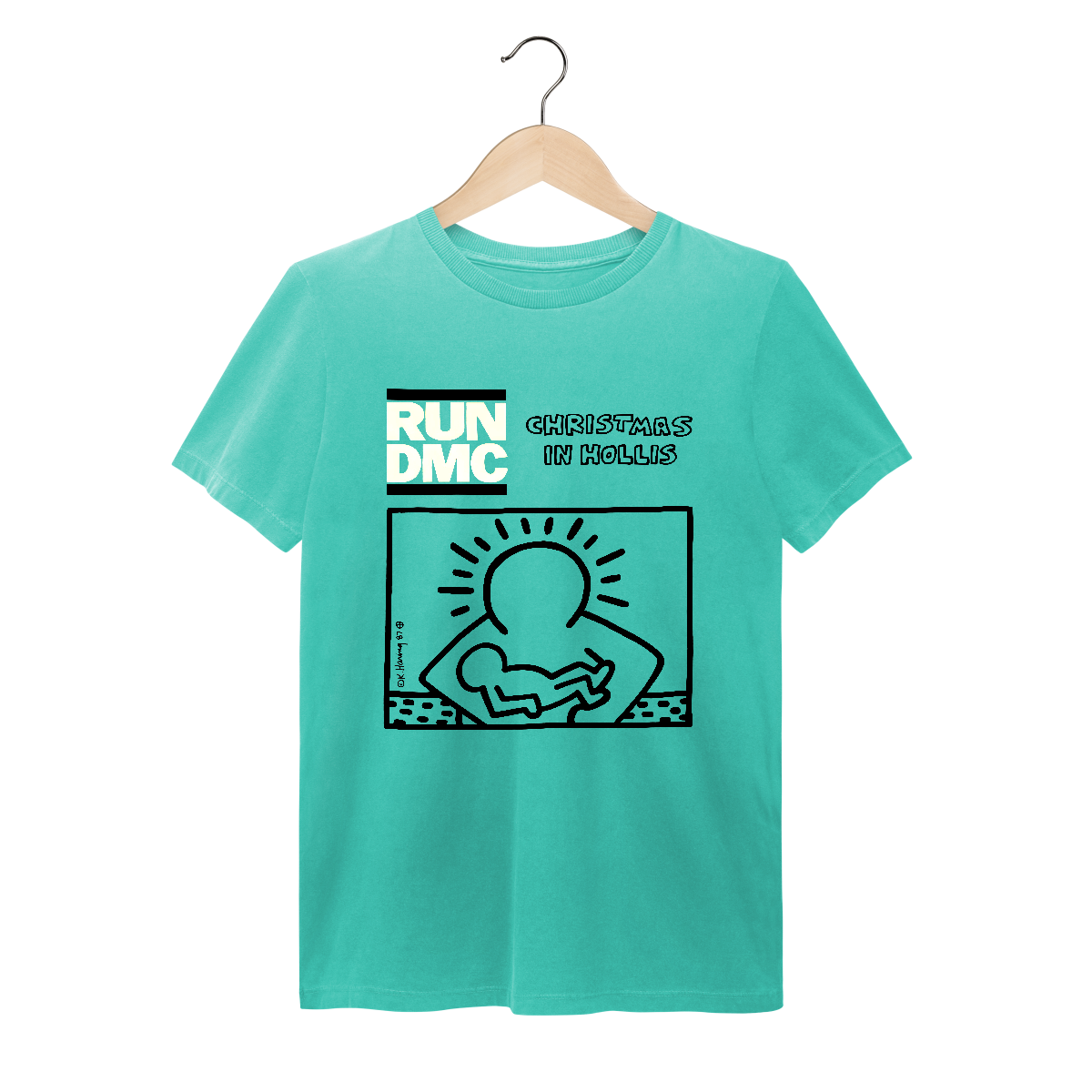 Camiseta Estonada RUN DMC - Christmas in Hollis - Coleção Rap