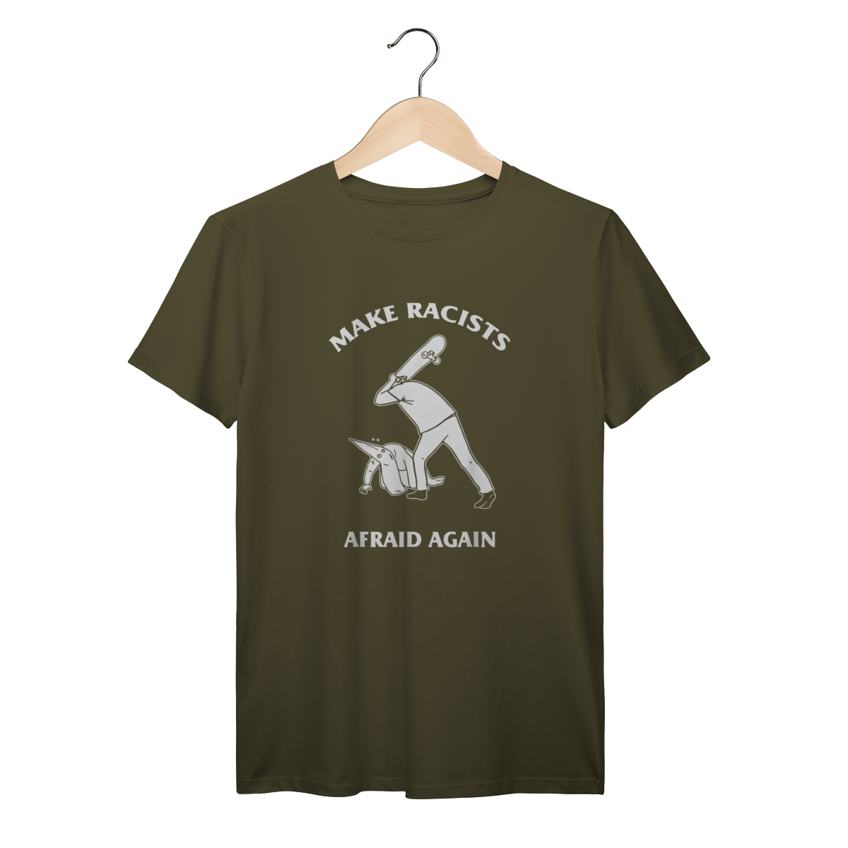 Camiseta Premium Make Racists Afraid Again - Coleção Cultura Pop