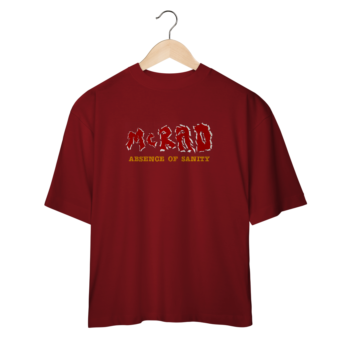 Camiseta Oversized McRad - Absence of Sanity - Coleção Punk/ Hardcore