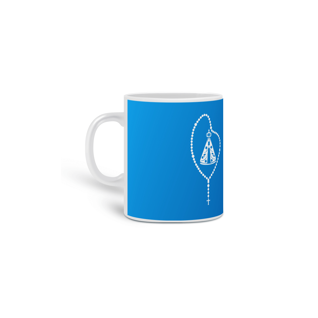 Nome do produto: Caneca Personalizada Ave Maria - Azul 