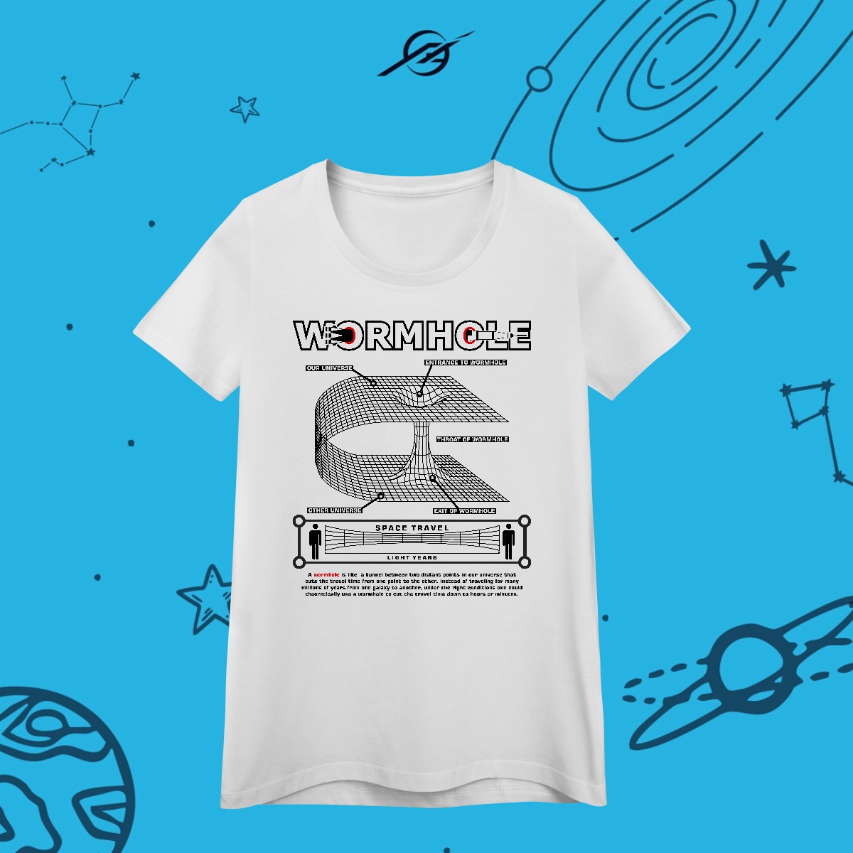 Camiseta Feminino Wormhole
