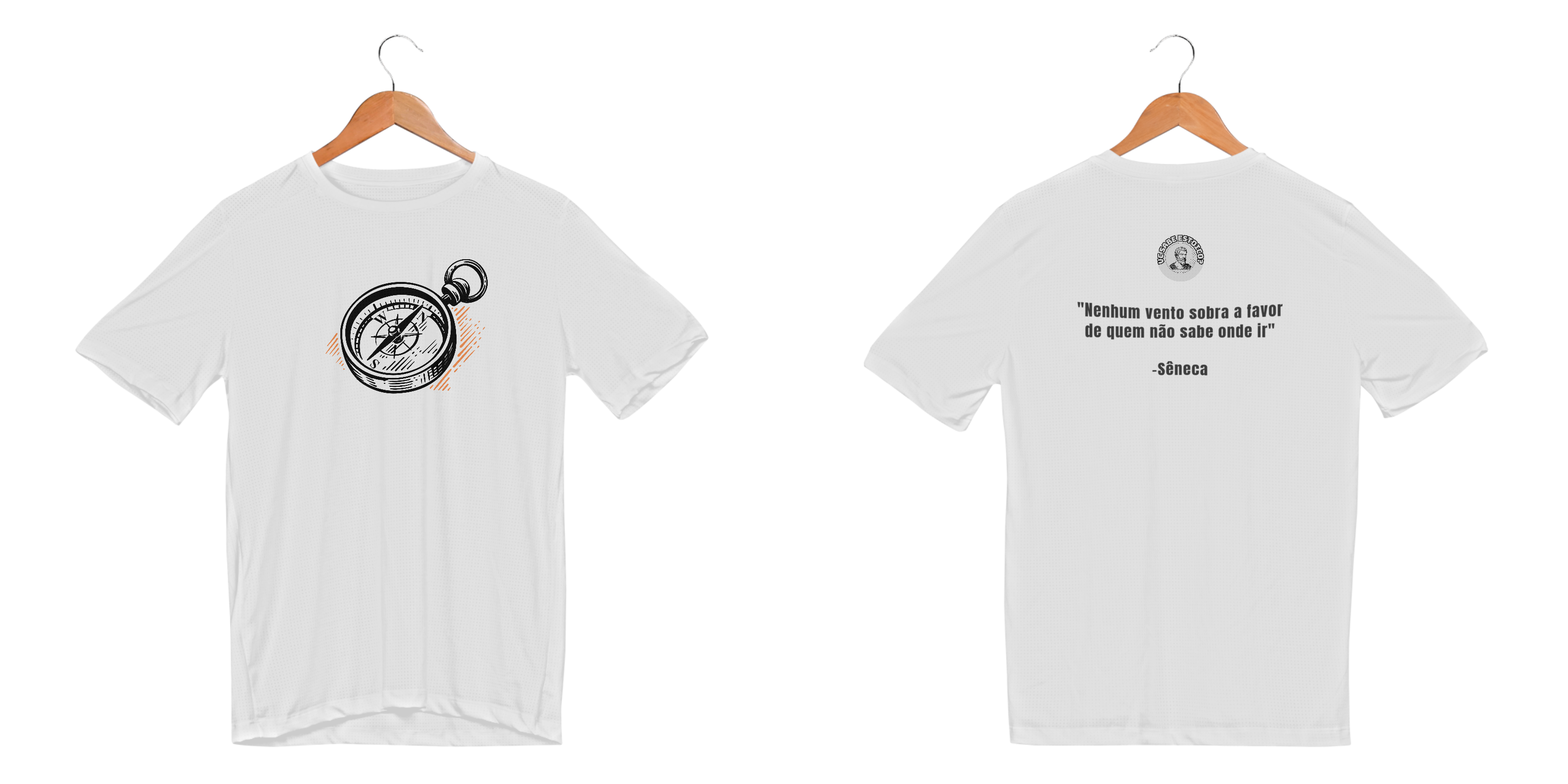 Camiseta Sport Proteção UV Dry Nenhum Vento Sopra Bússola