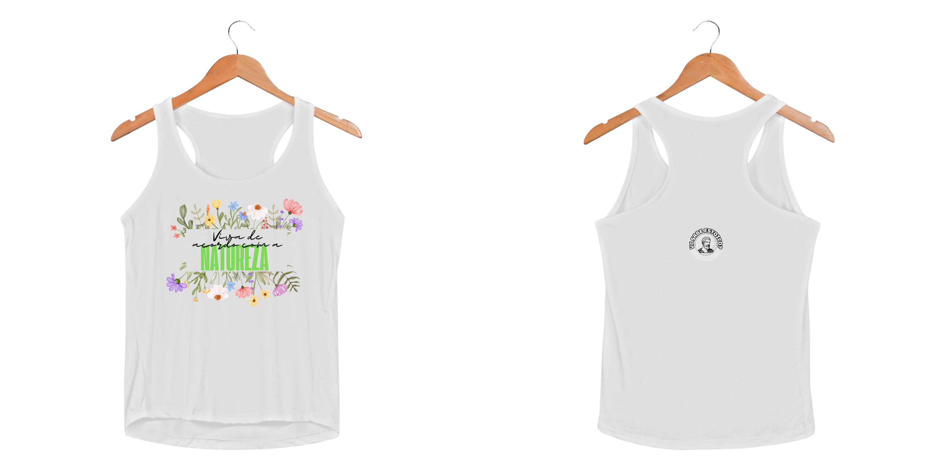 Regata Feminina Sport Proteção UV Dry Viva De Acordo Com A Natureza