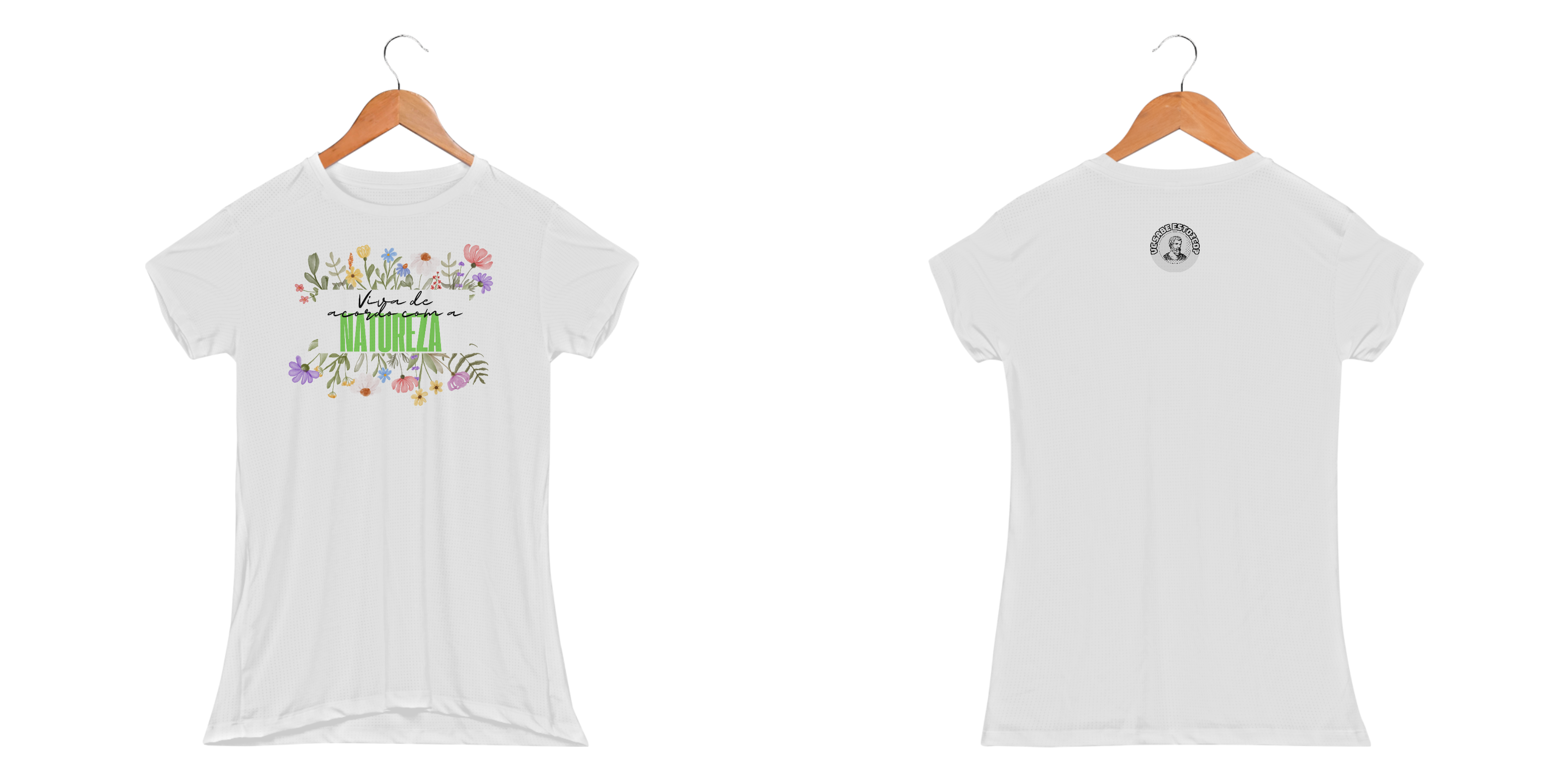 Camiseta Feminina Baby Long Sport Proteção UV Dry Viva De Acordo Com A Natureza