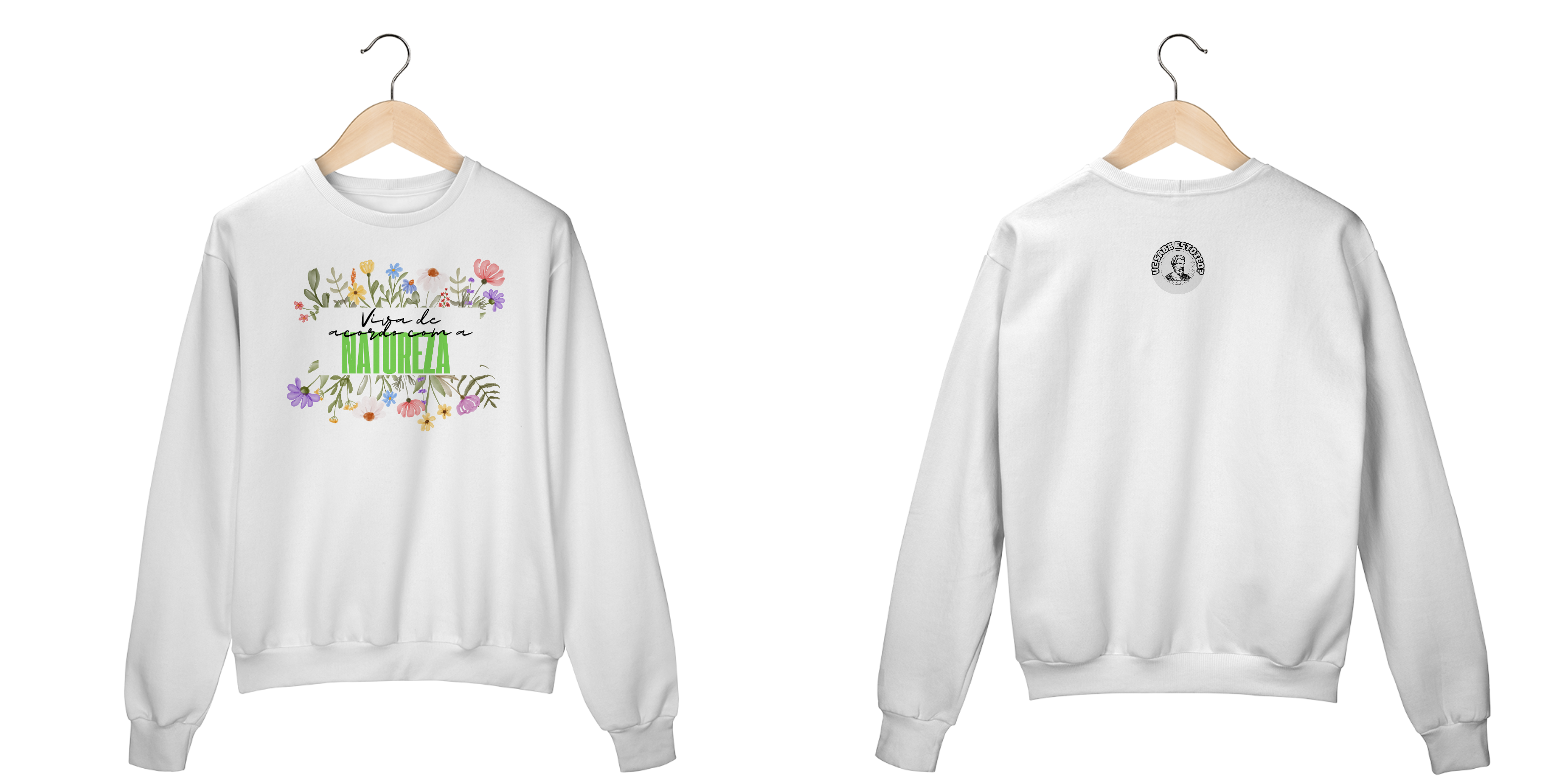 Moletom Fechado Viva De Acordo Com A Natureza