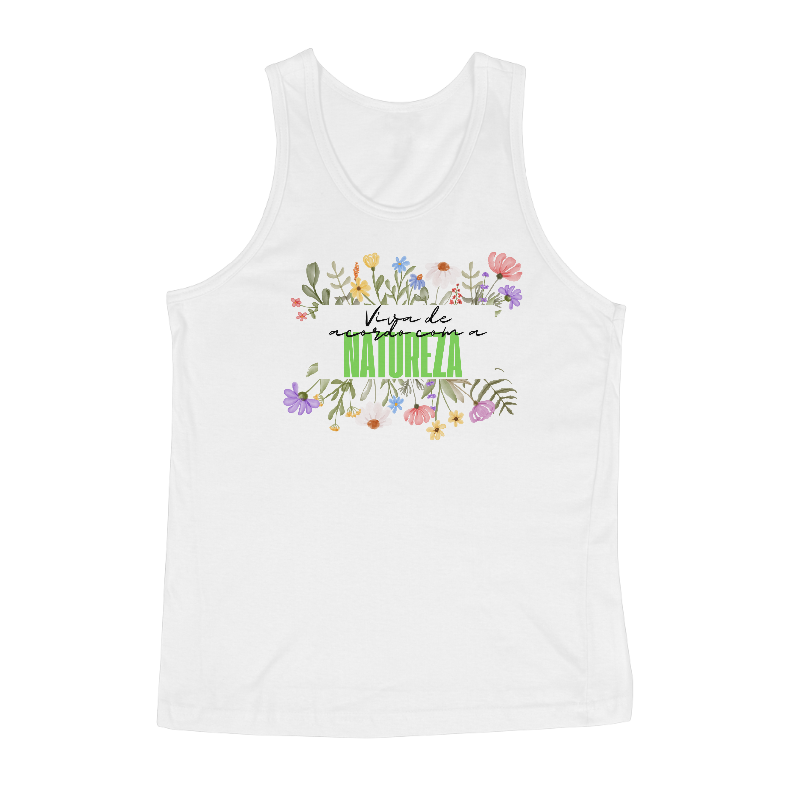 Regata Masculina Quality Viva De Acordo Com A Natureza