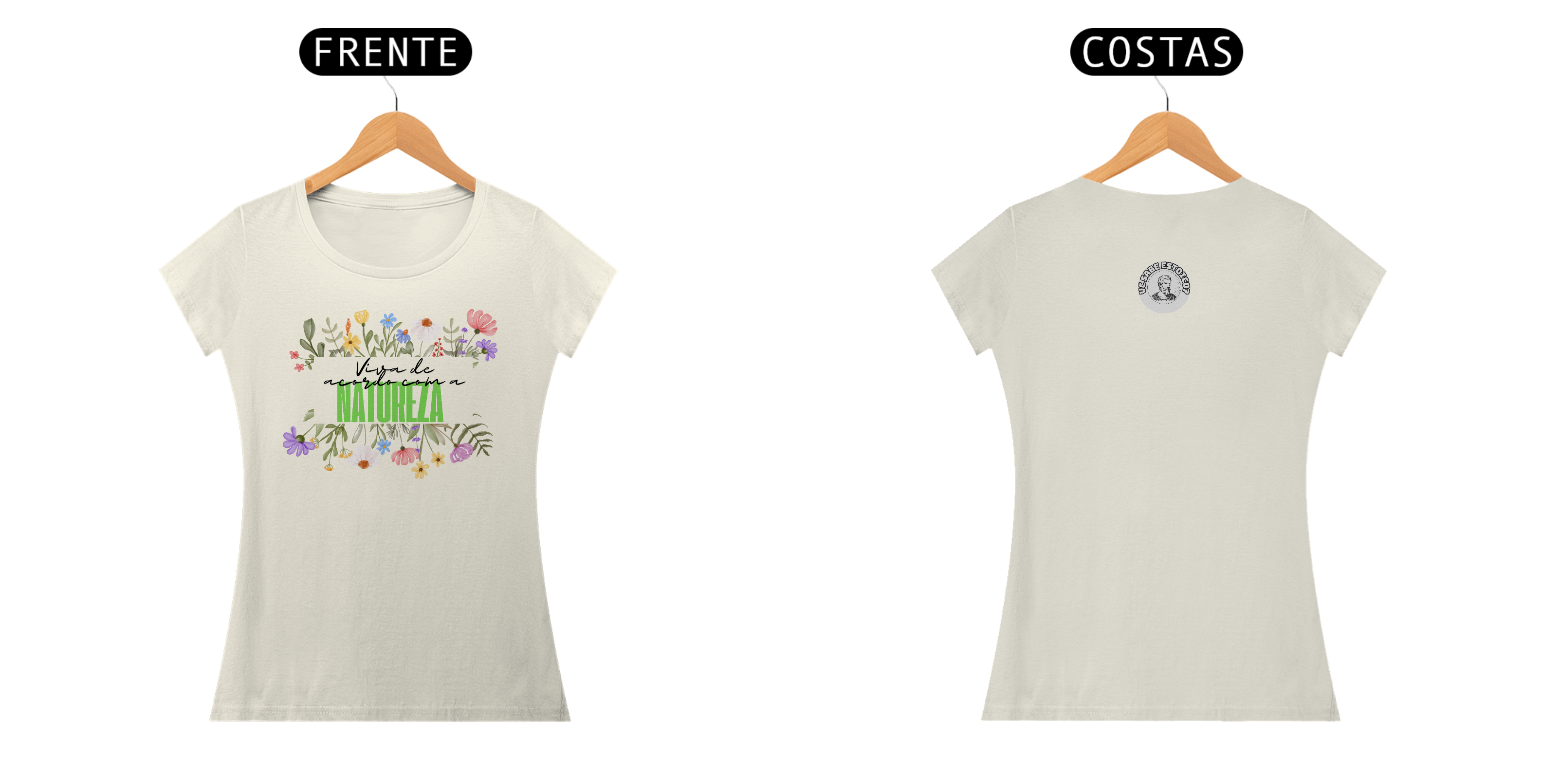 Camiseta Feminina Baby Long Pima Viva De Acordo Com A Natureza