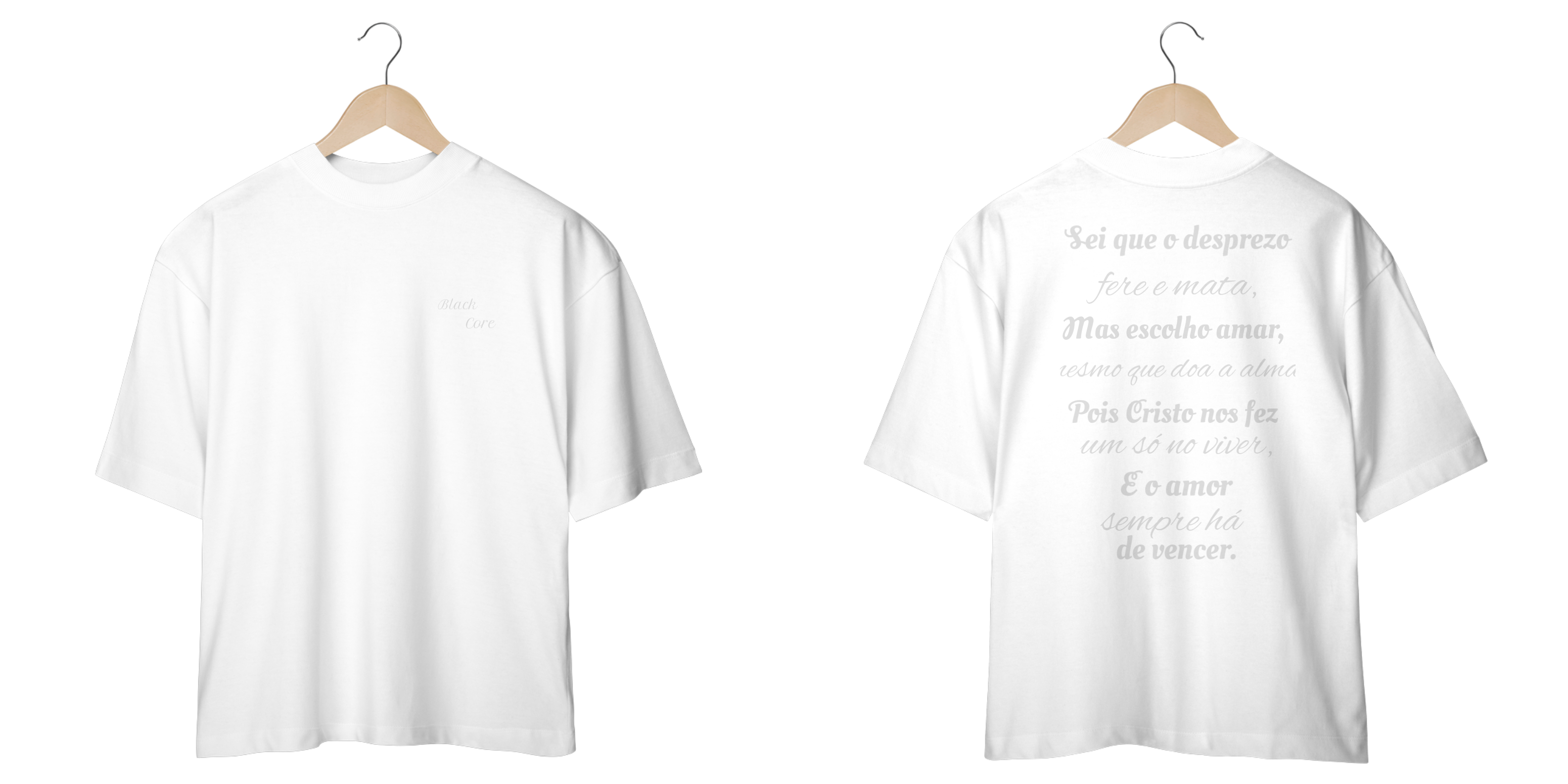 Camiseta black com frase