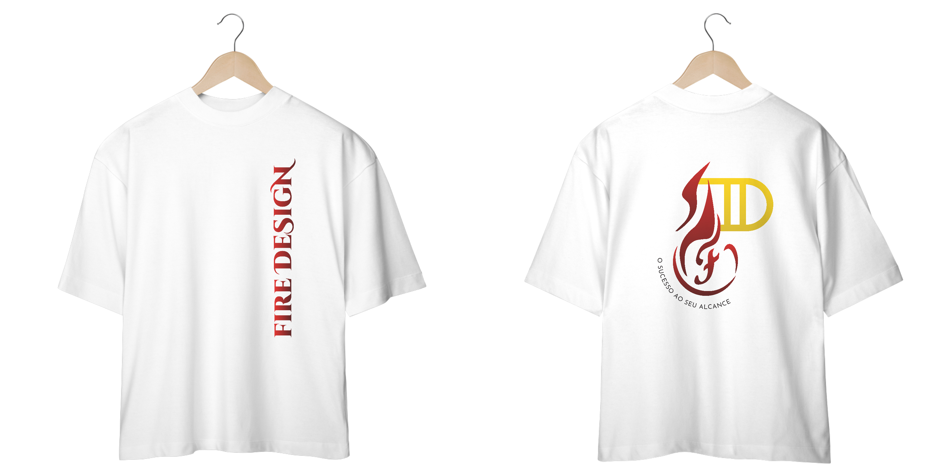 Camiseta Oversized Fire Design – Linha Clássica