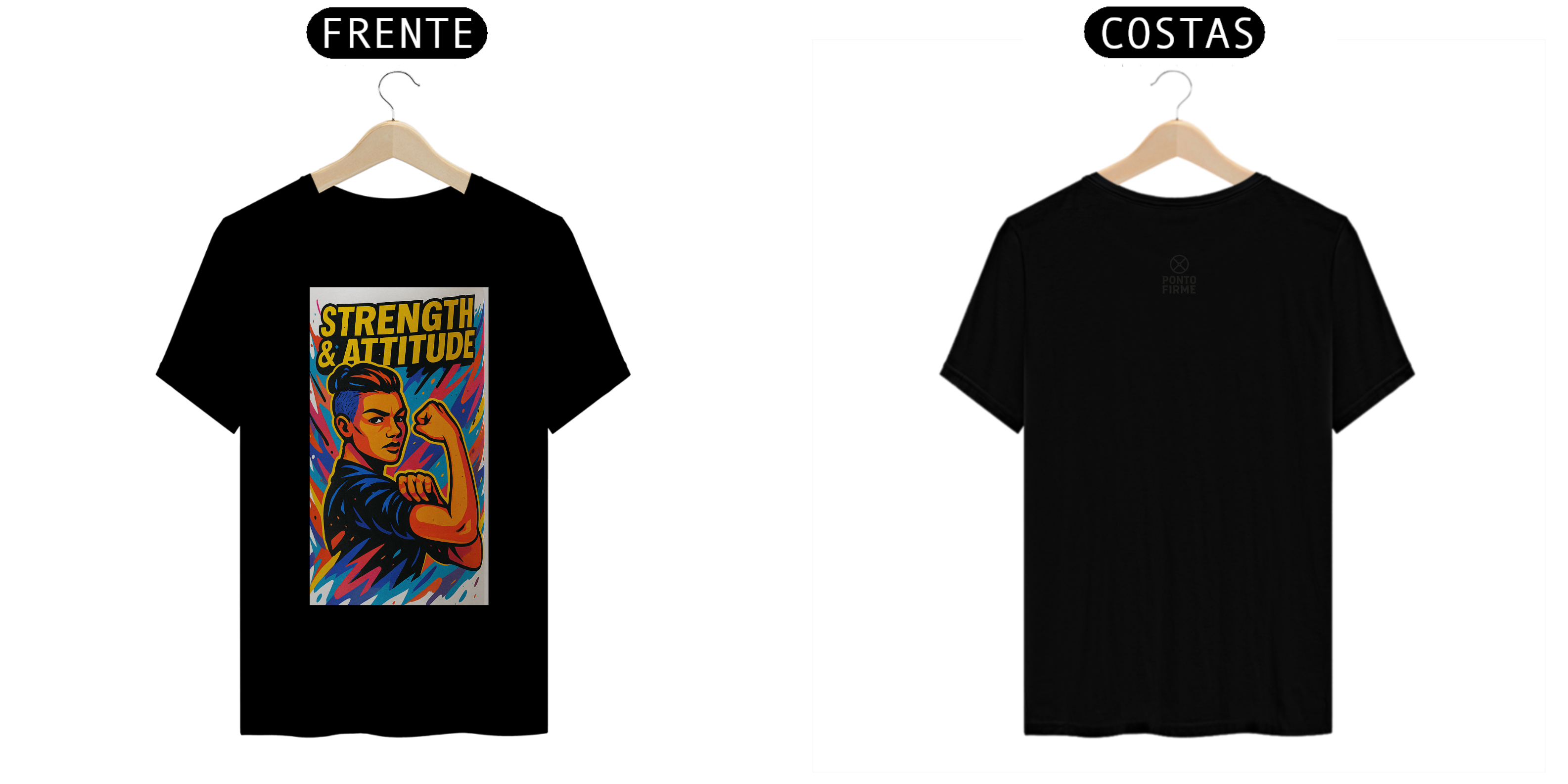 Camiseta força e coragem