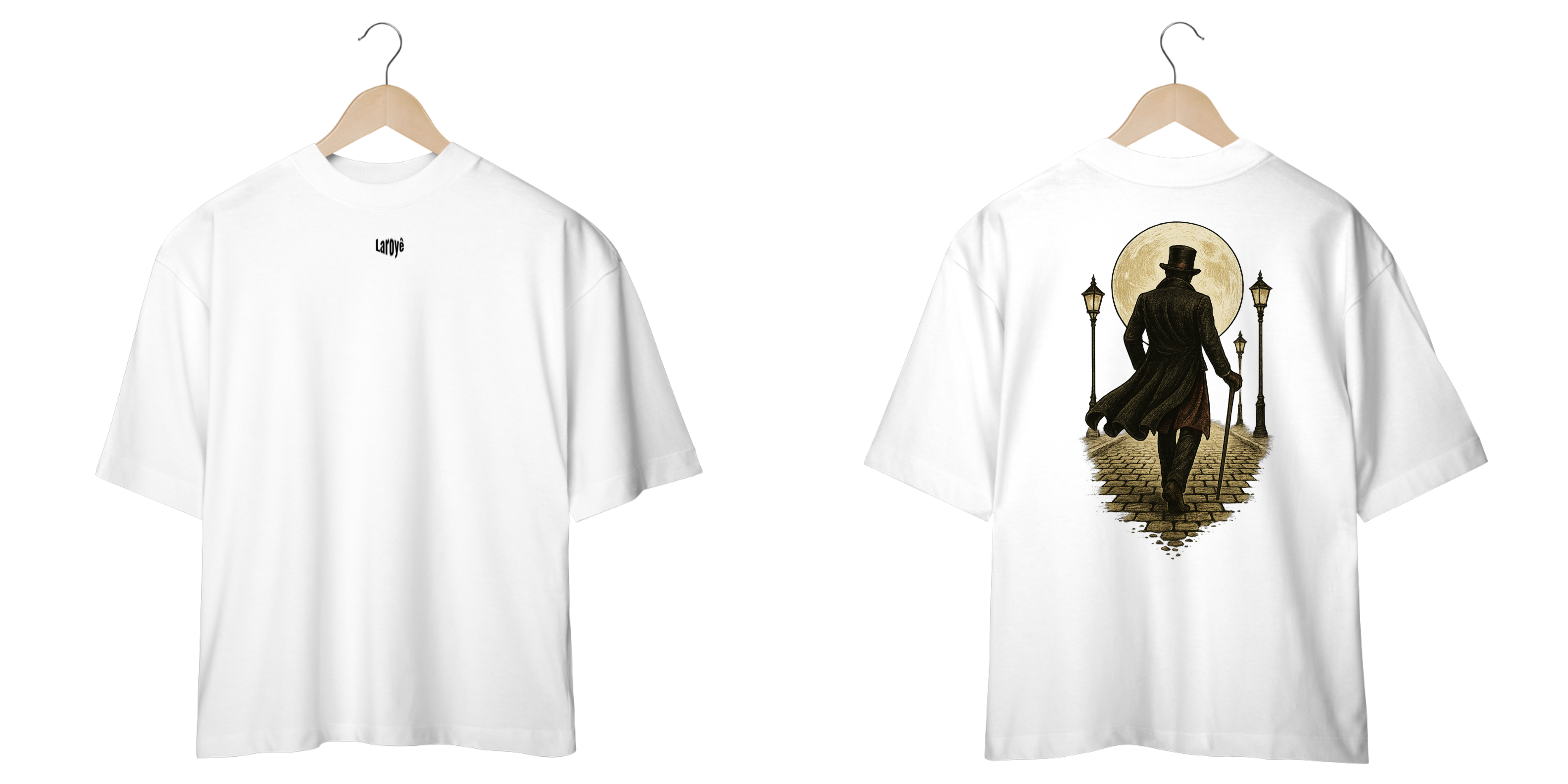 Camiseta Oversized Exu (branco e off white)