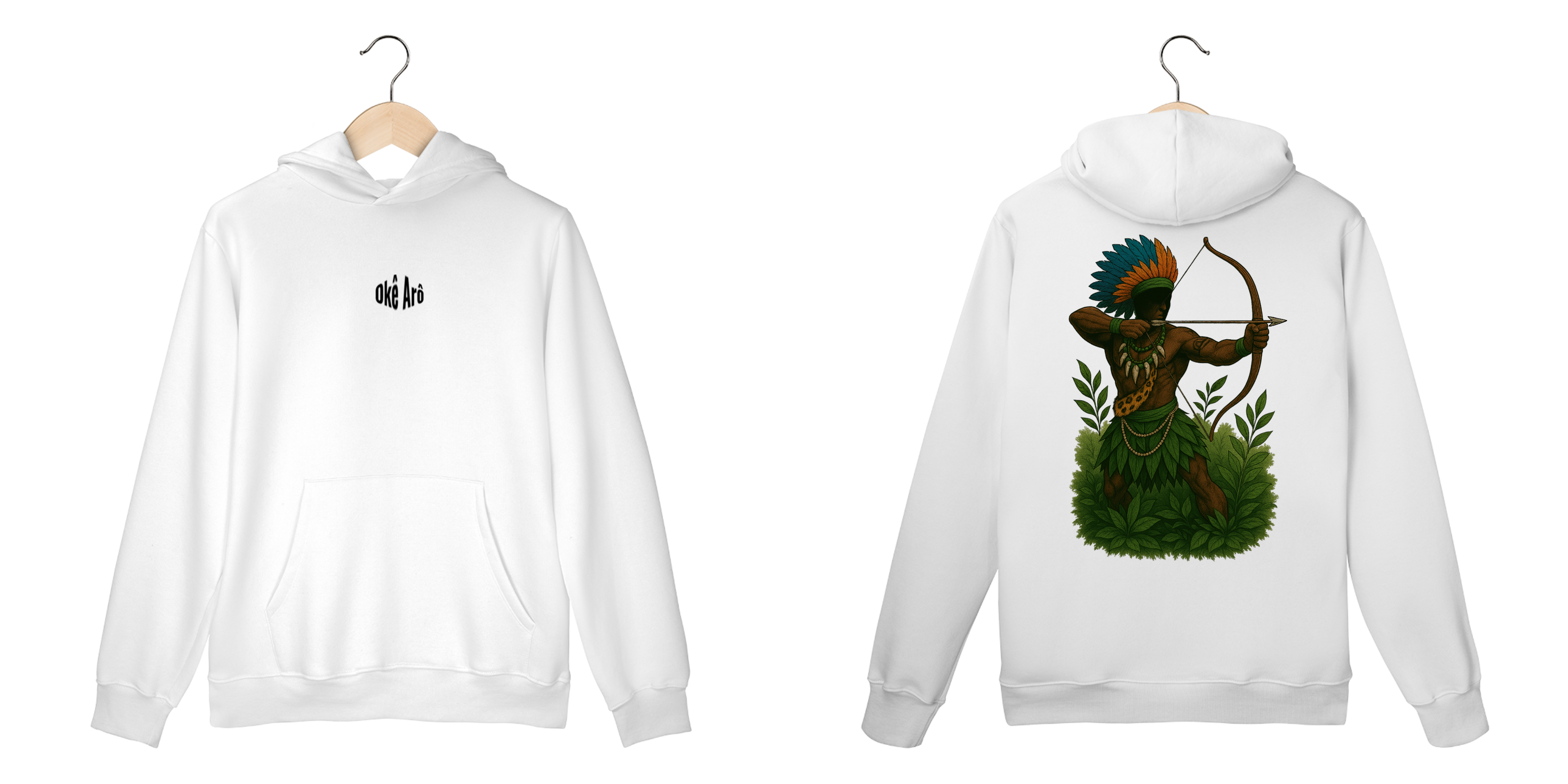 Casaco Moletom Oxóssi (branco)