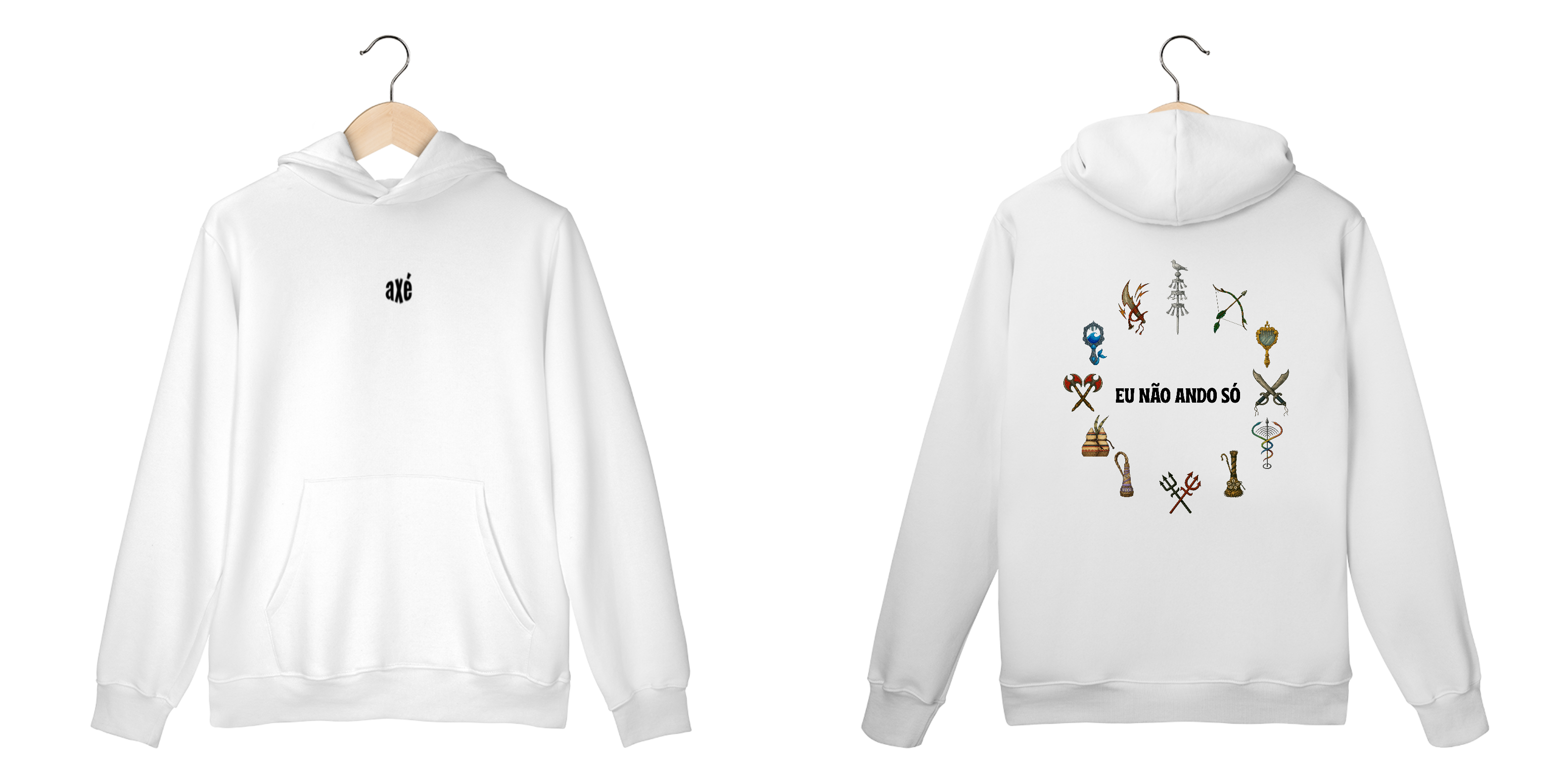 Casaco Moletom Axé (branco)