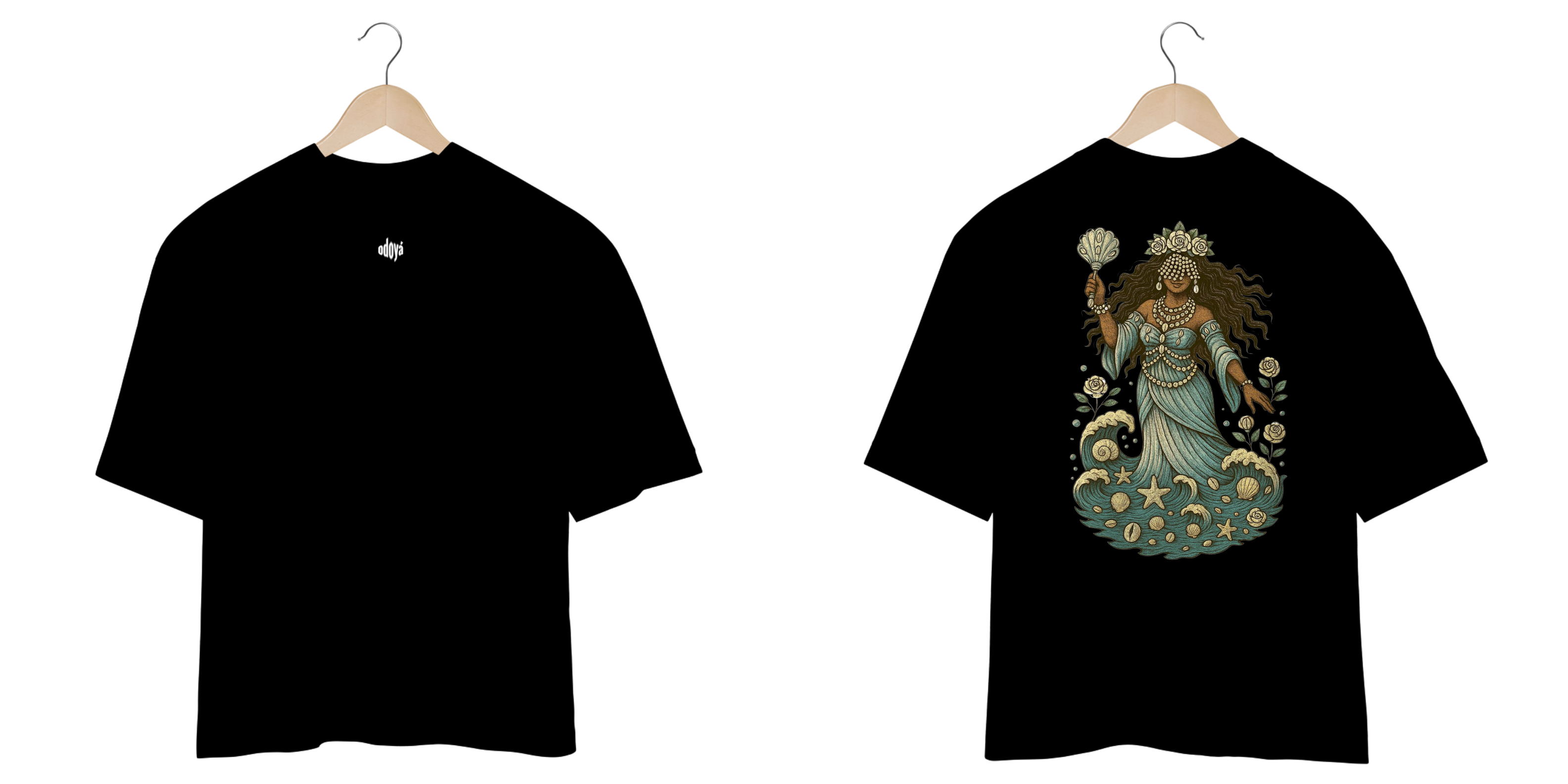 Camiseta Oversized Iemanjá (cores)