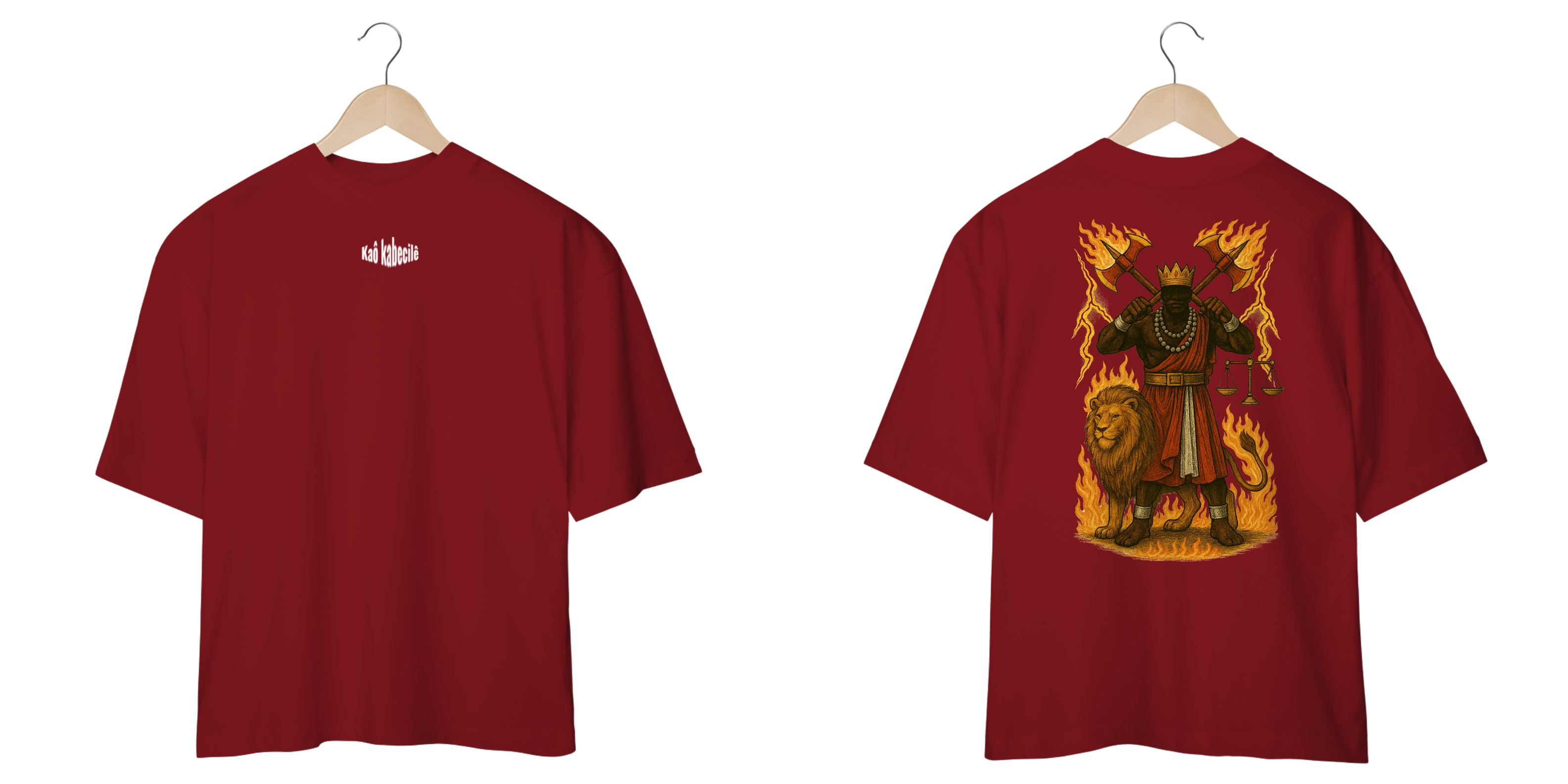 Camiseta Oversized Xangô (cores)