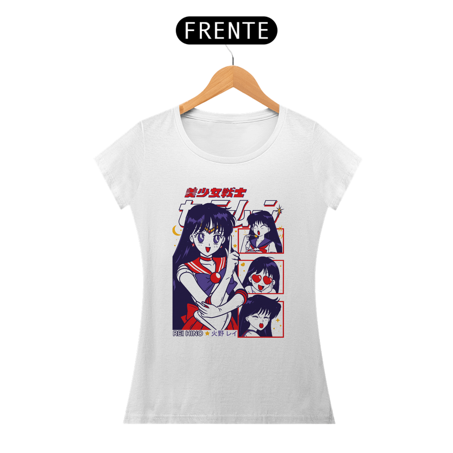Camiseta Feminina da Rei Hino – Sailor Moon
