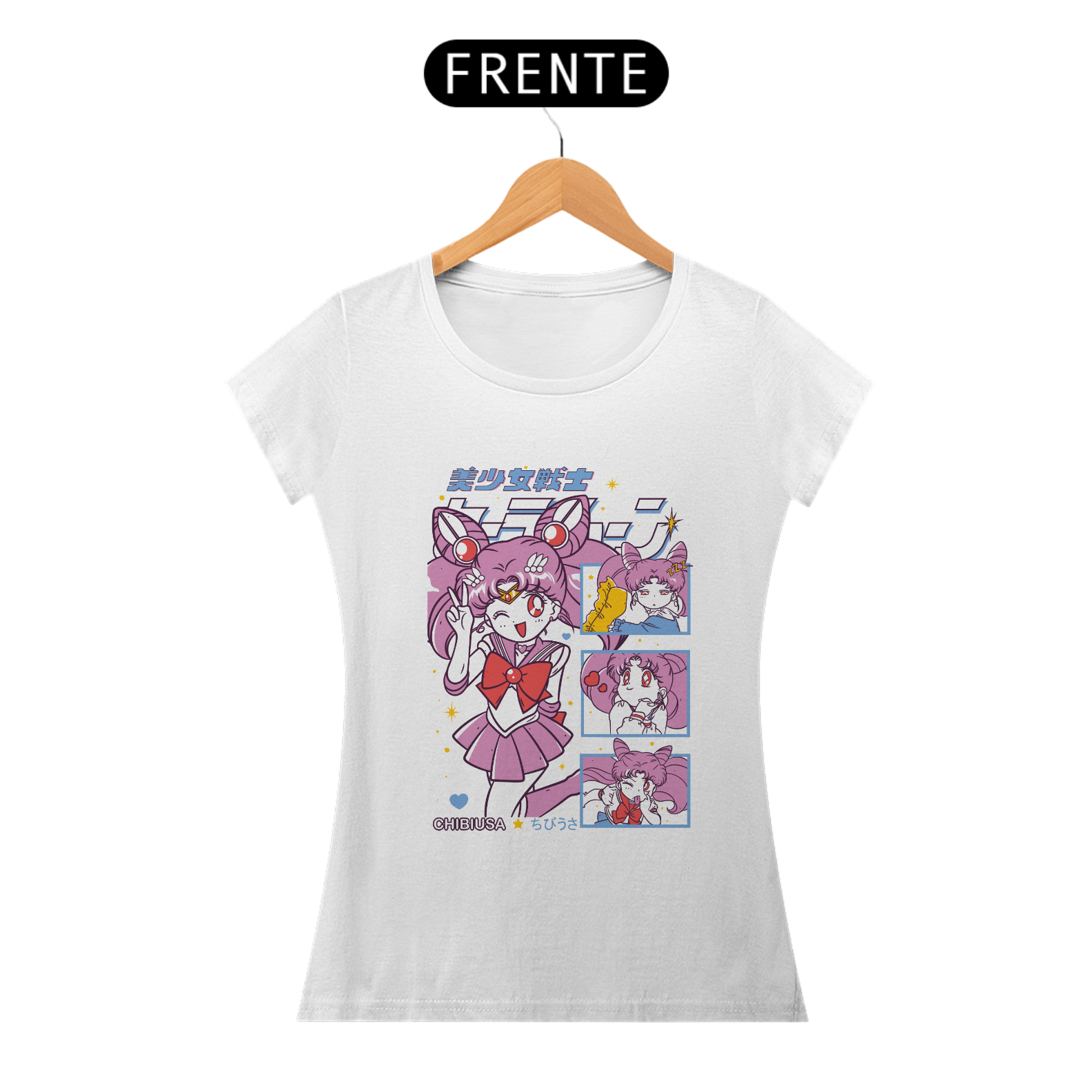 Camiseta Feminina da Chibiusa – Sailor Moon
