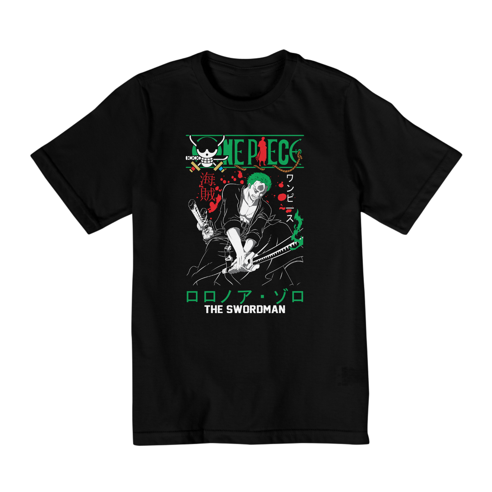 Camiseta Infantil Zoro (10 a 14 anos) – One Piece