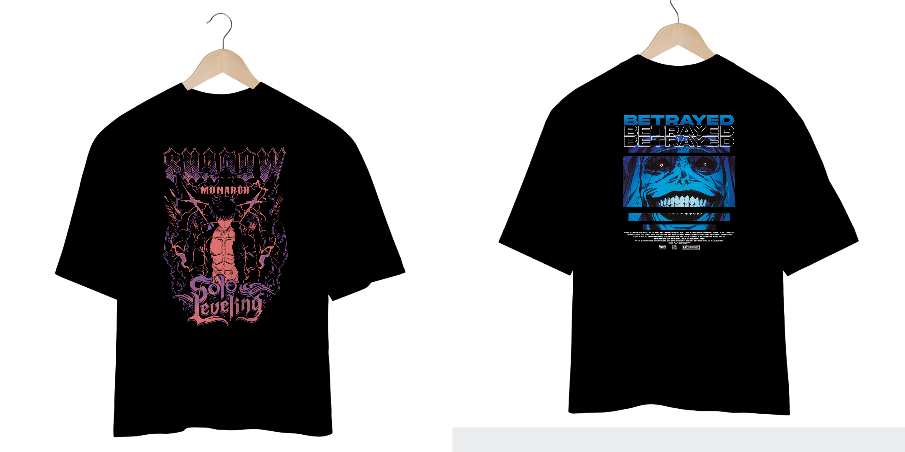 Camiseta Oversized Sung – Solo Leveling