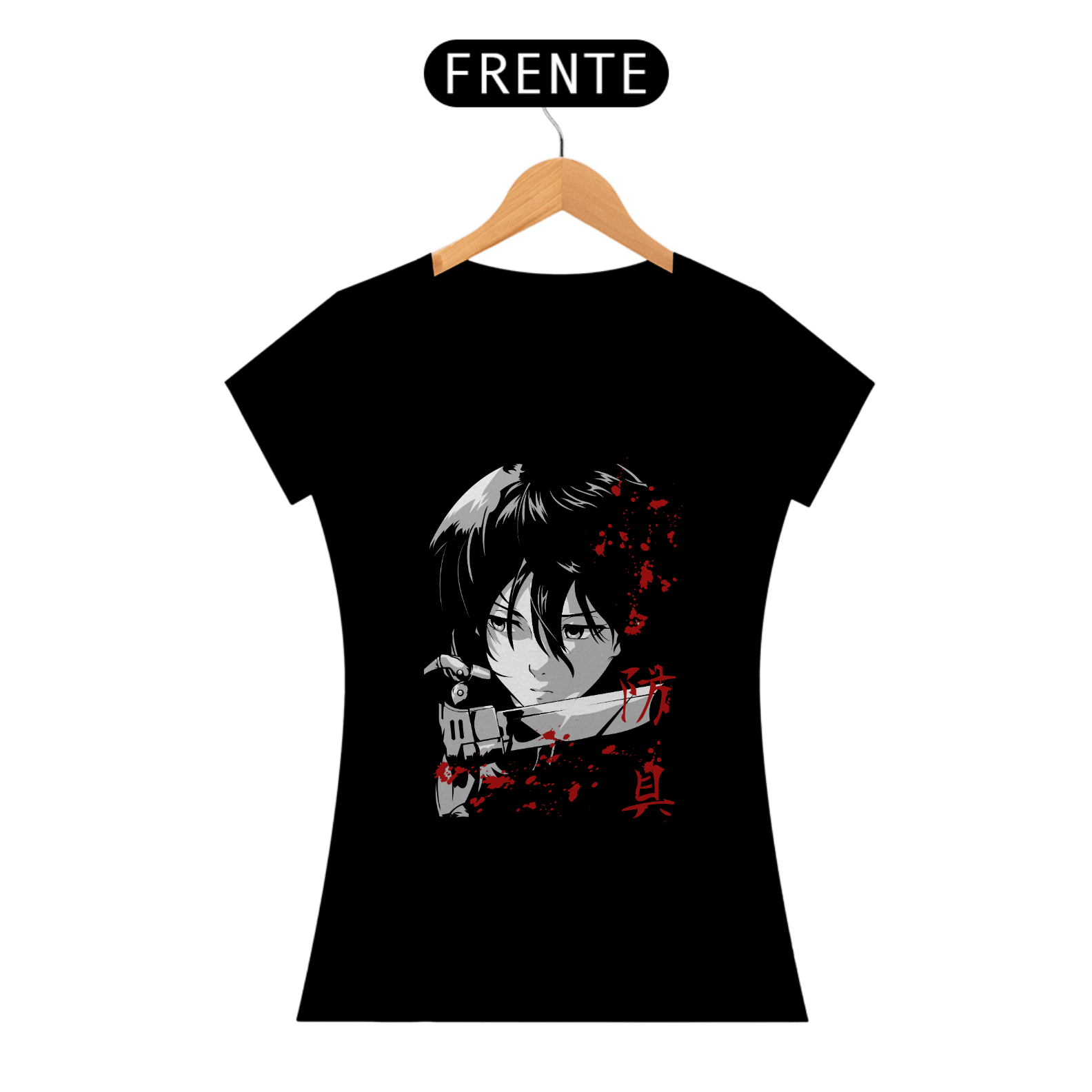 Camiseta Feminina Mikasa – Attack on Titan