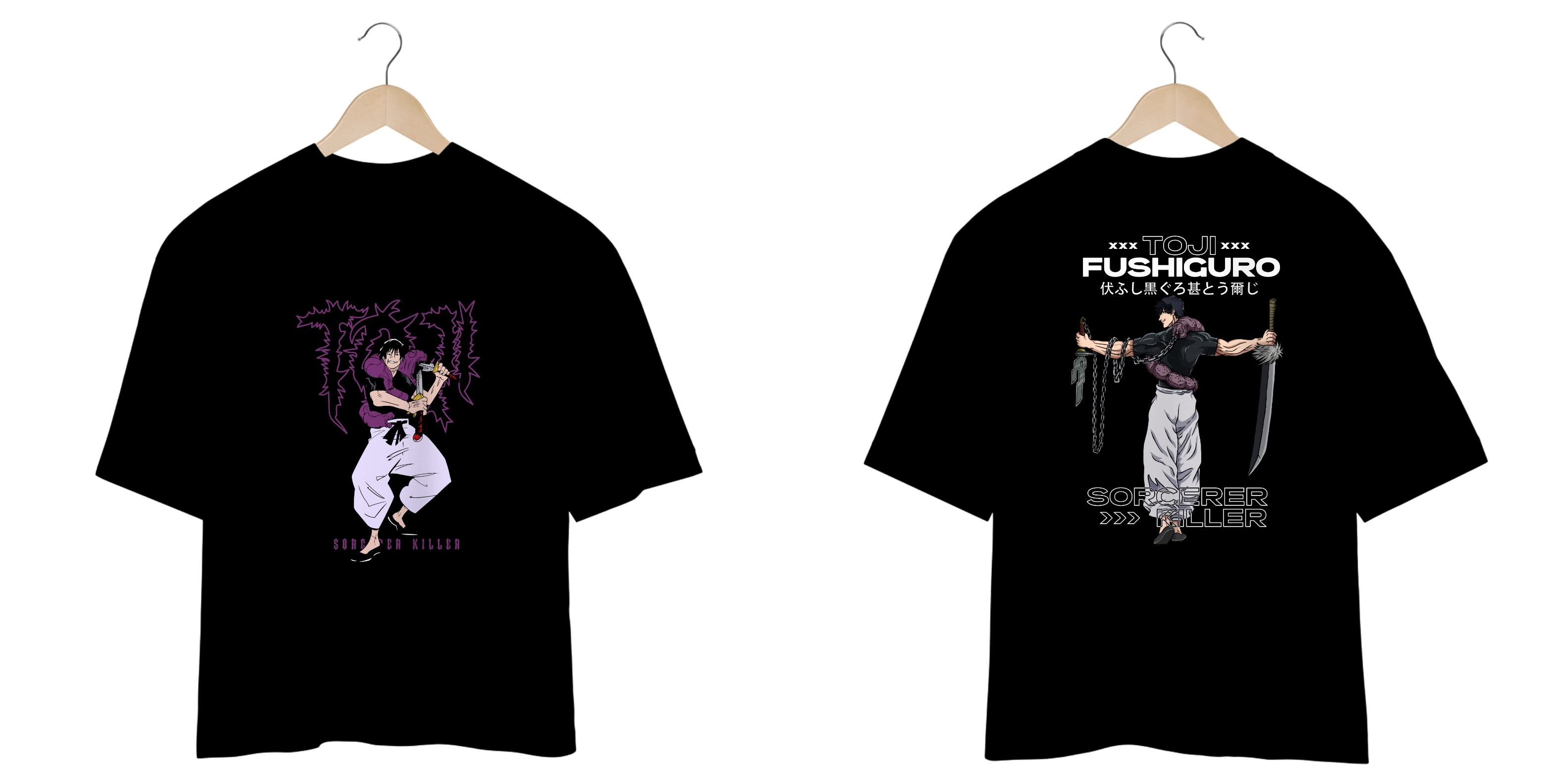 Camiseta Oversized Toji – Jujutsu Kaisen