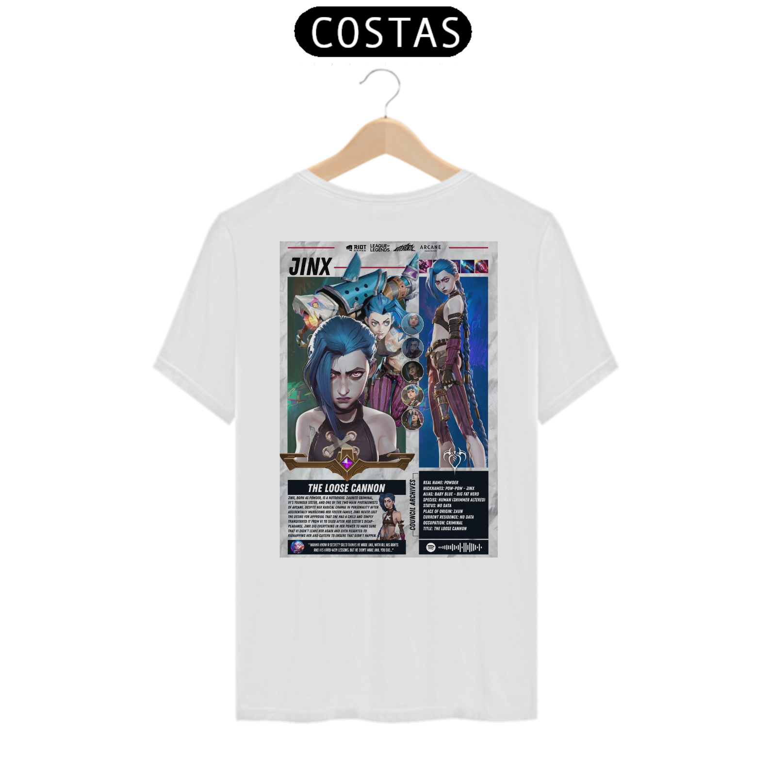 Camiseta Jinx arcane