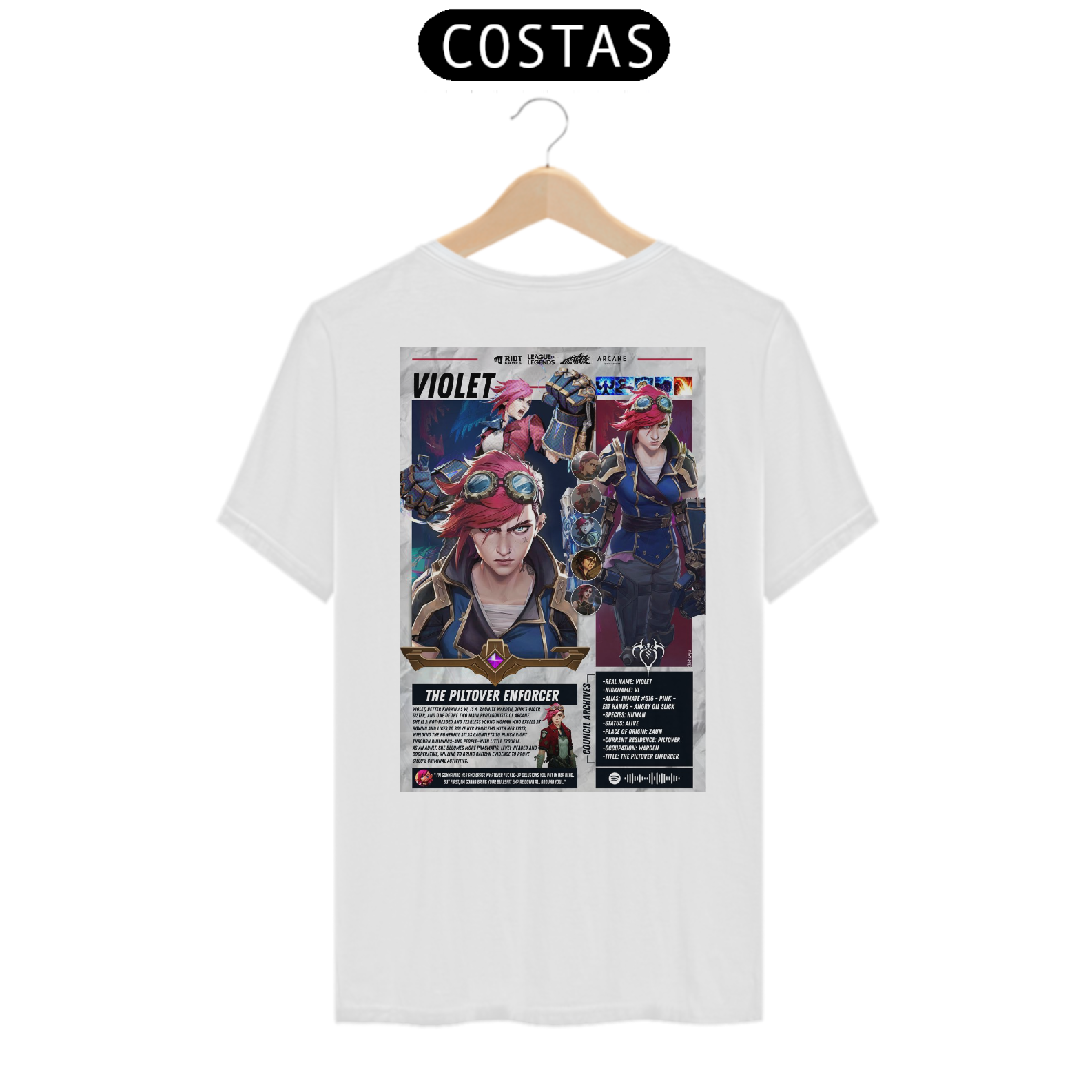 Camiseta Violet arcane