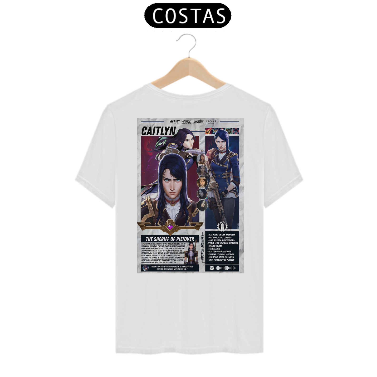 Camiseta Caitlyn arcane