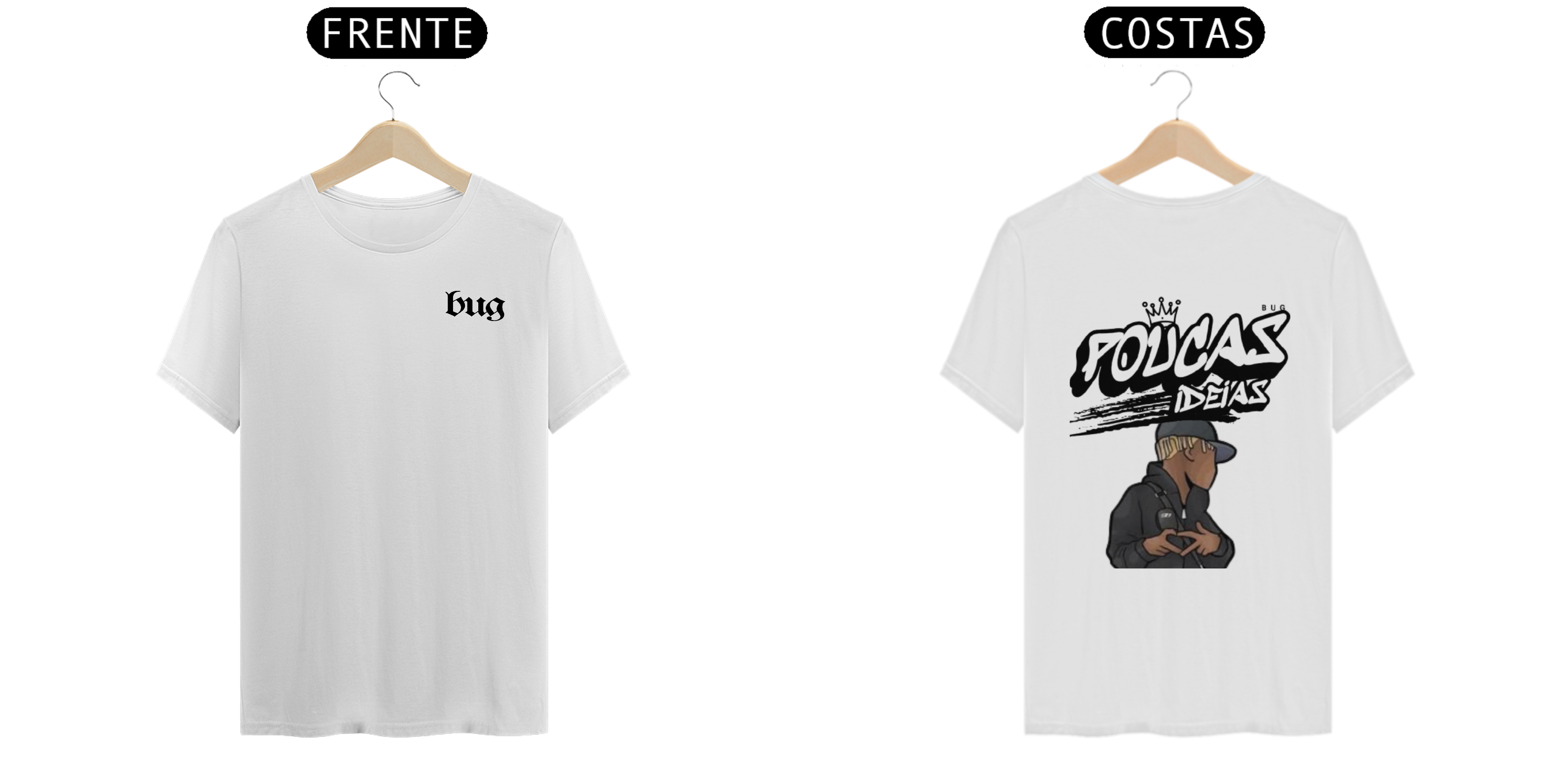 Camiseta Poucas Ideas BUG 